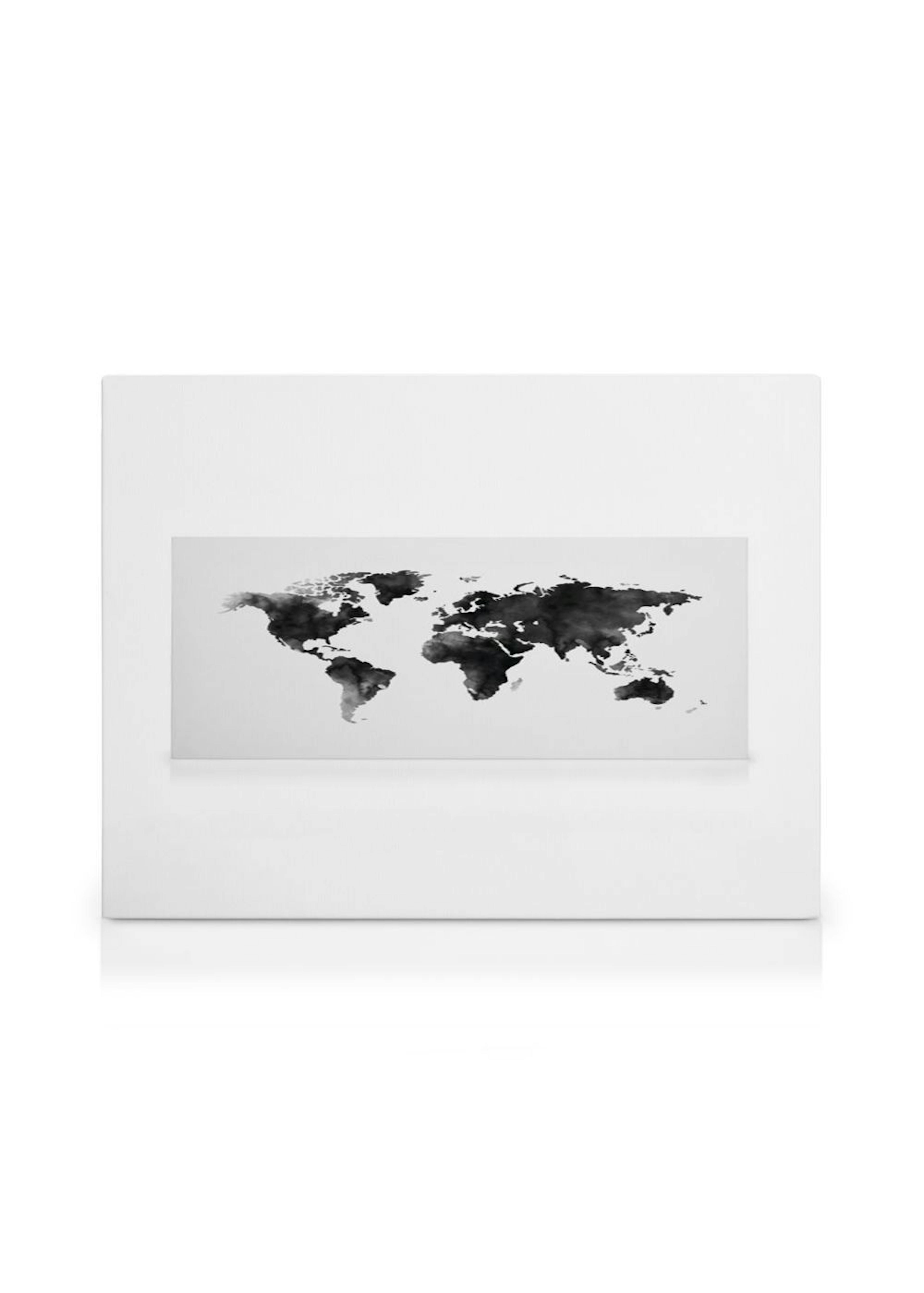 World Map Watercolor Leinwandbild