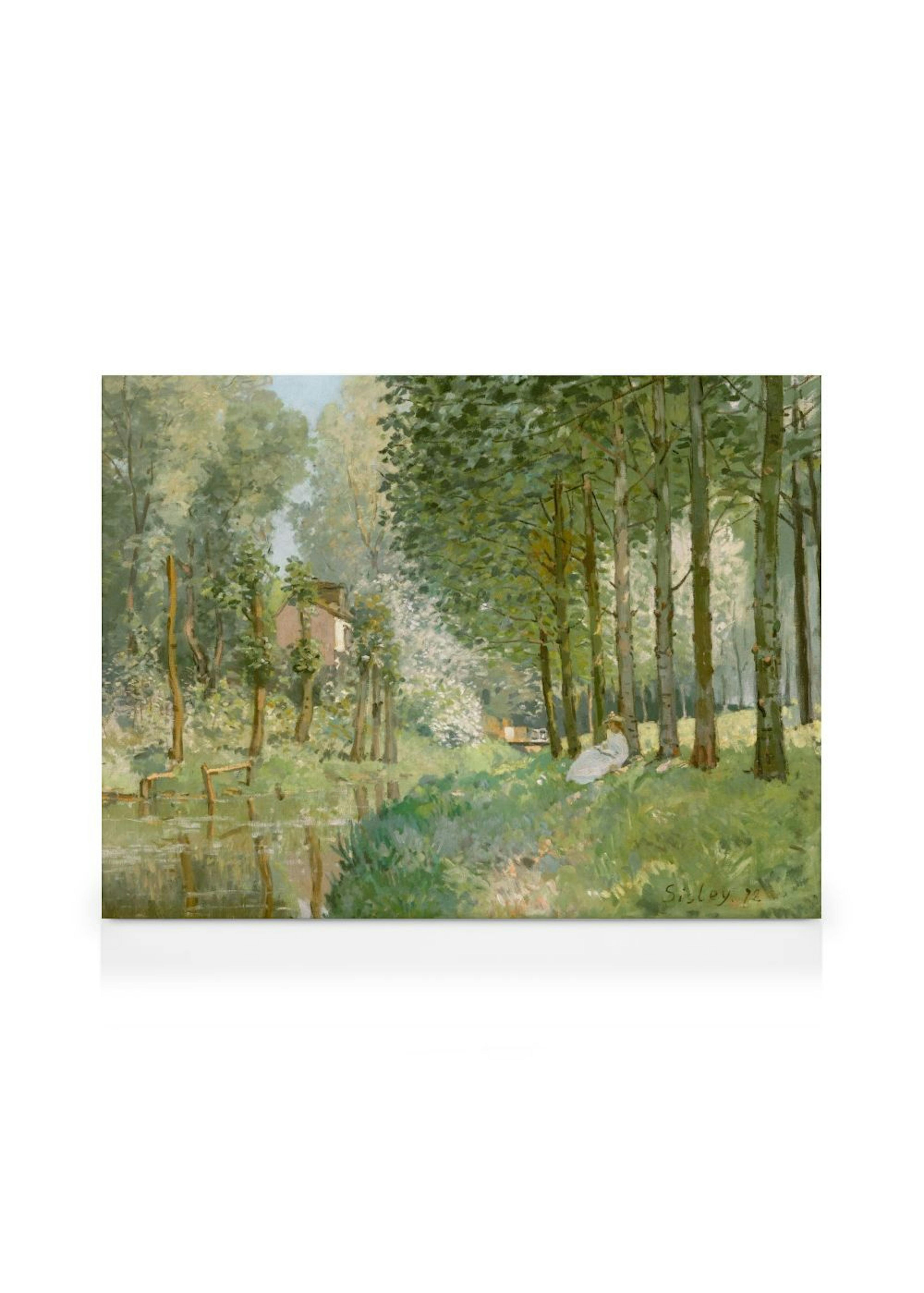 Alfred Sisley - Rest along the Stream Canvas