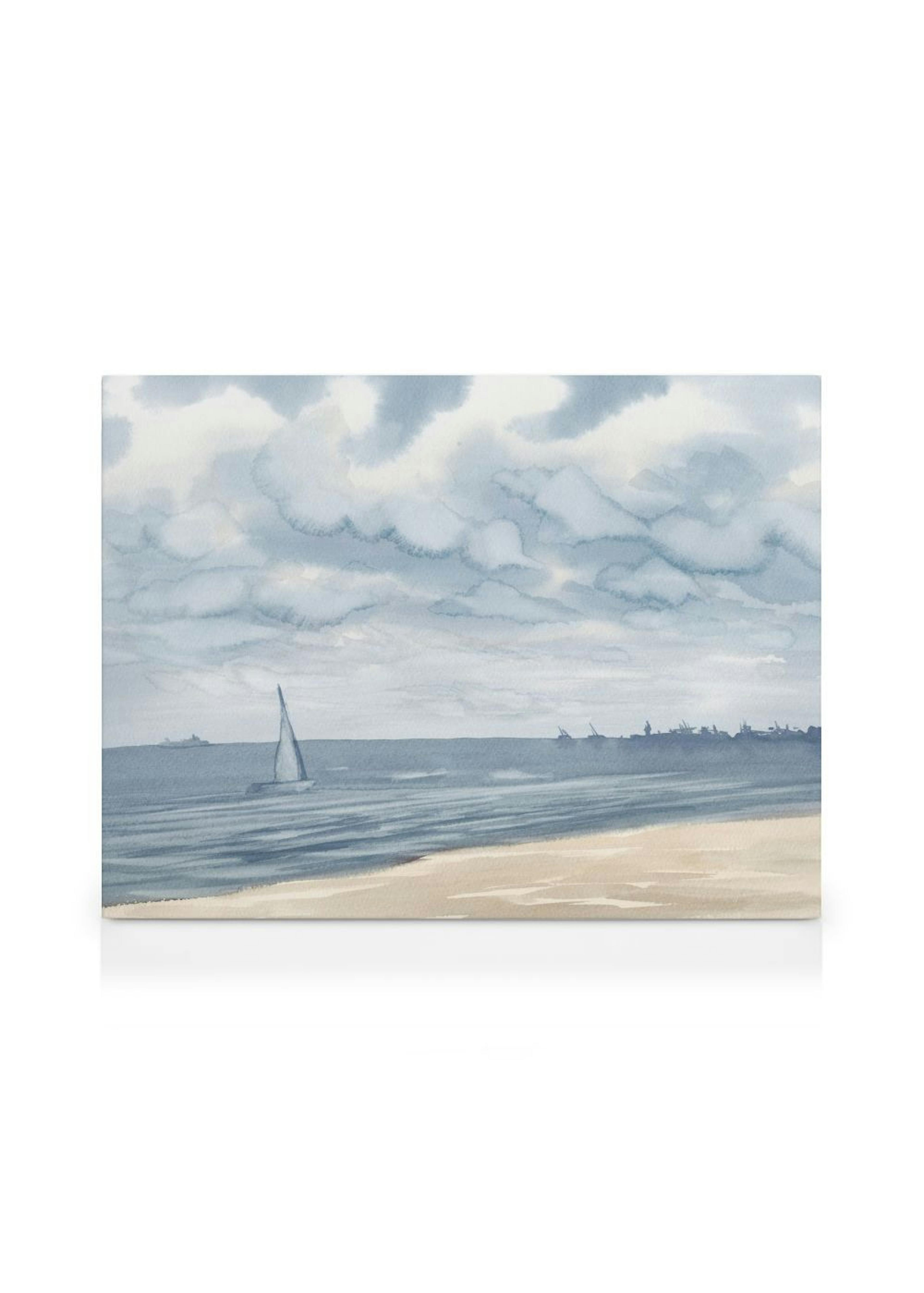 Watercolor Seascape Leinwandbild