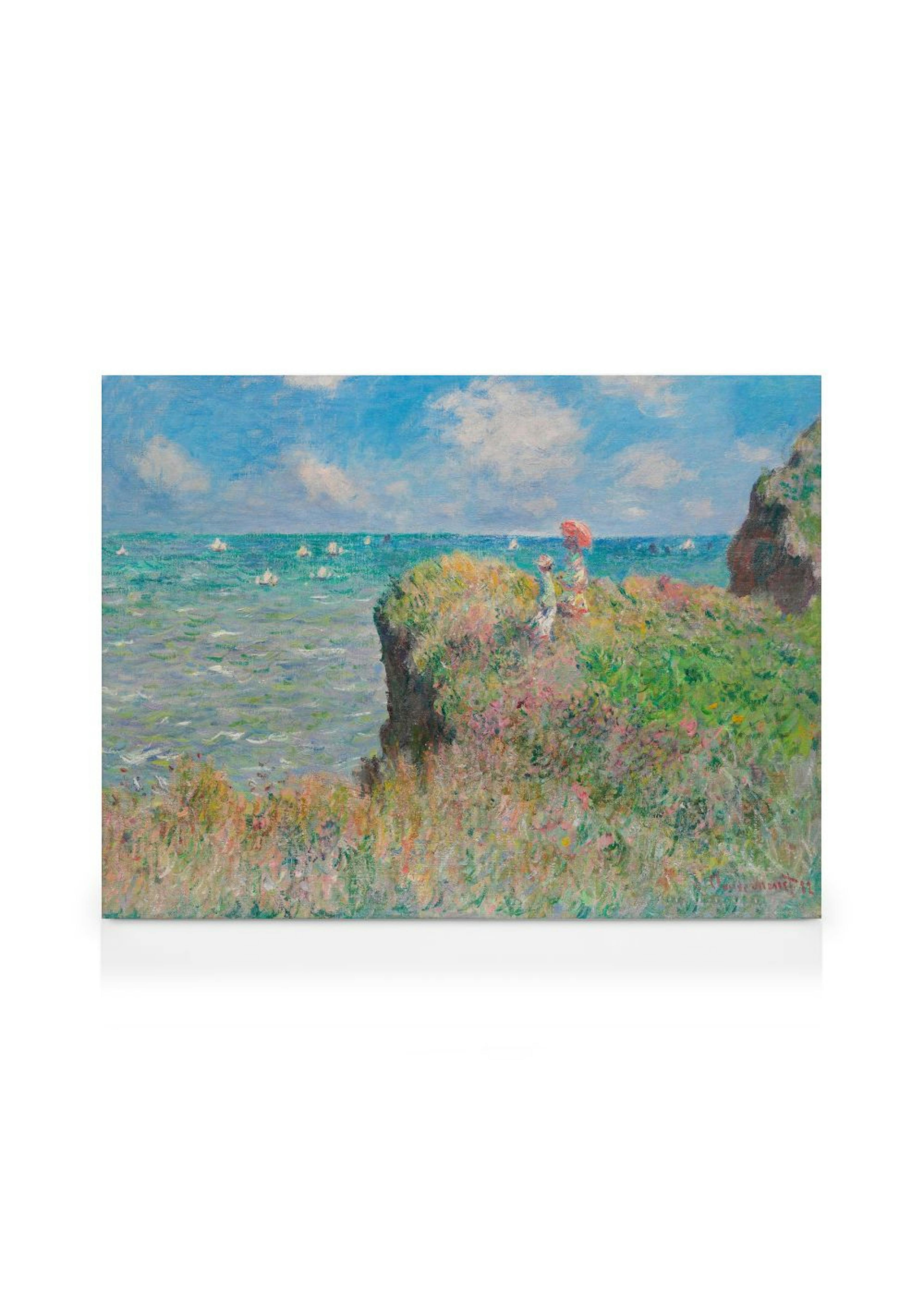 Monet - Cliff Walk at Pourville Canvas print
