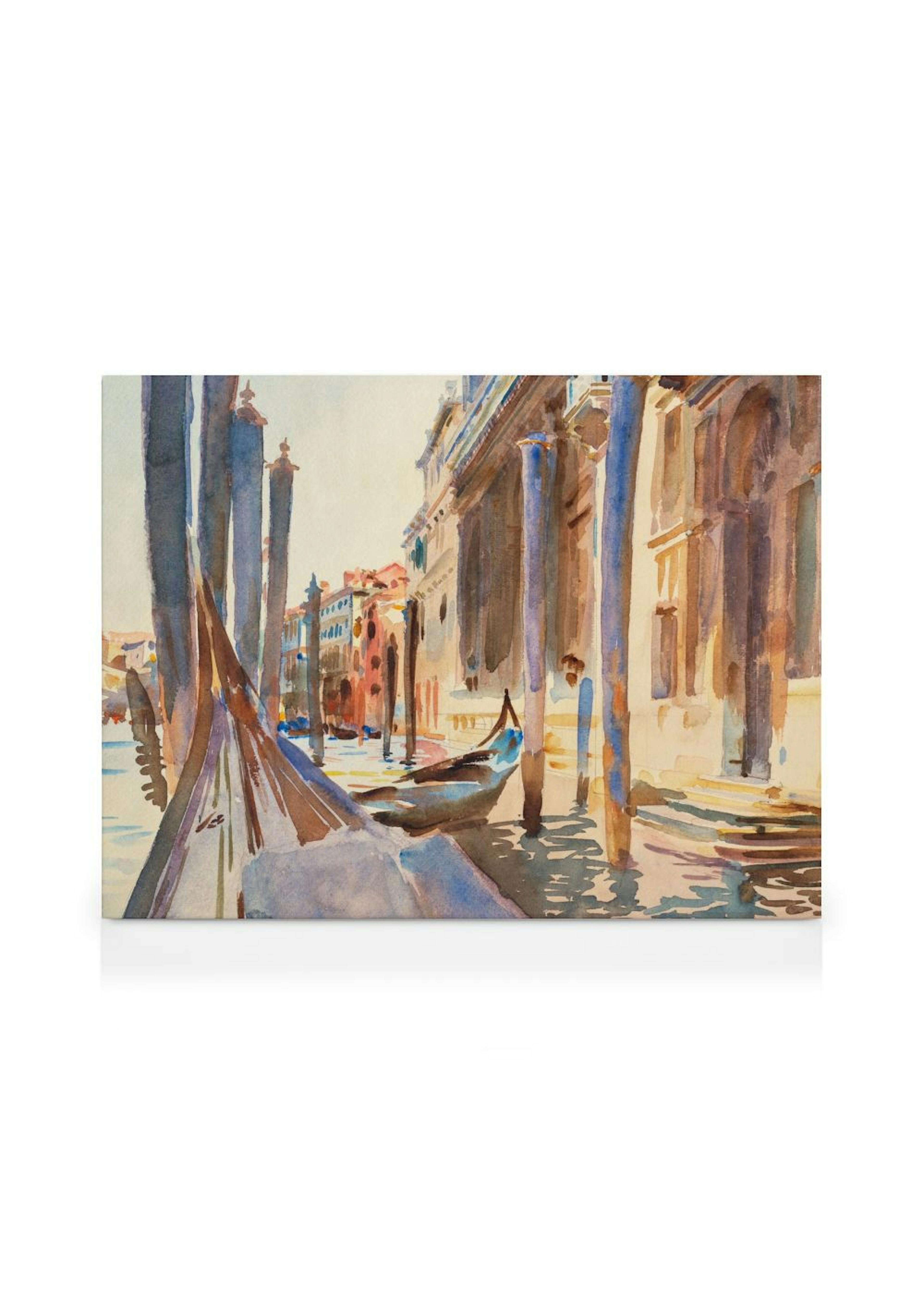 John Singer Sargent - Gondola Moorings on the Grand Toile