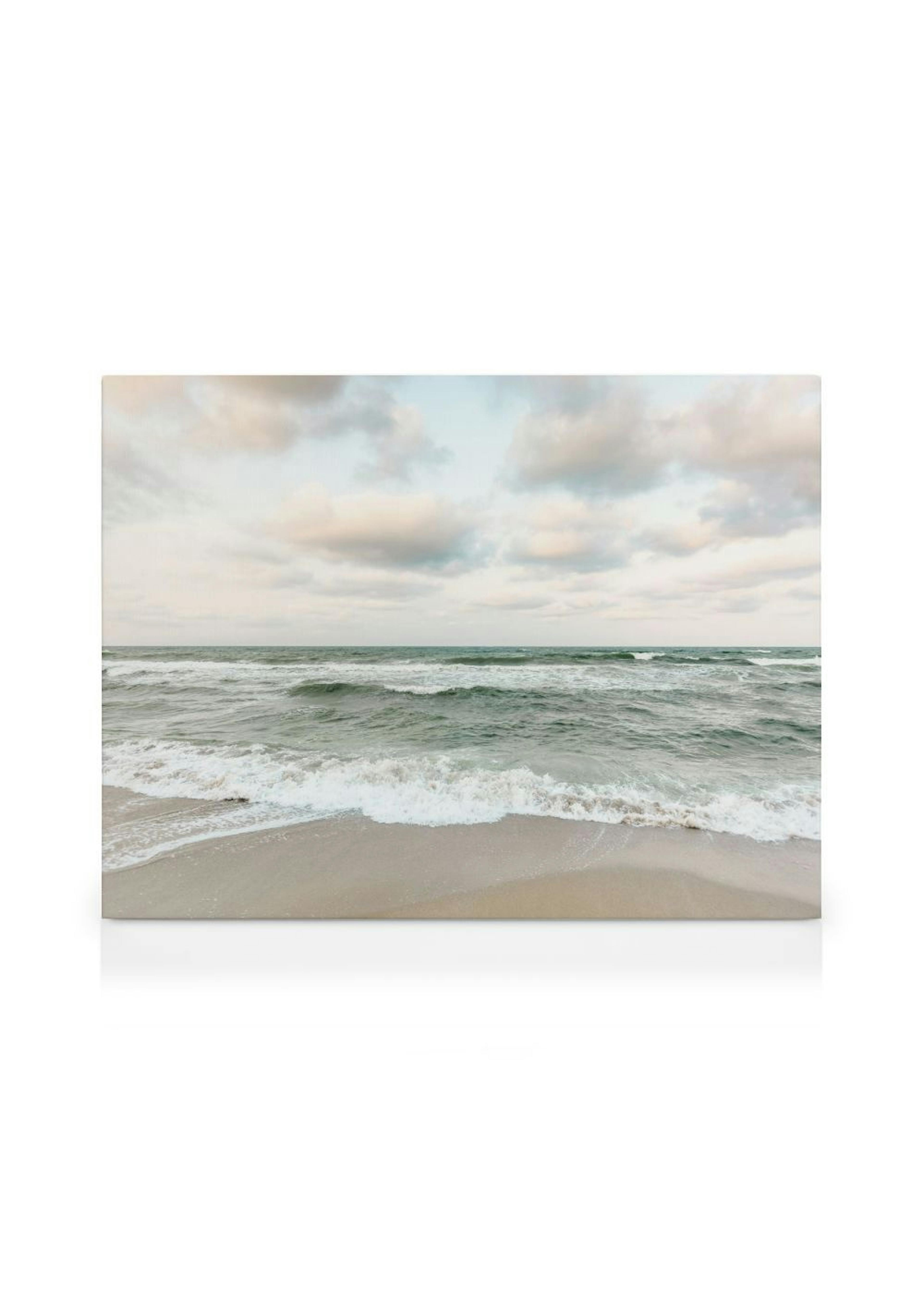 Jade Green Waves Lærred
