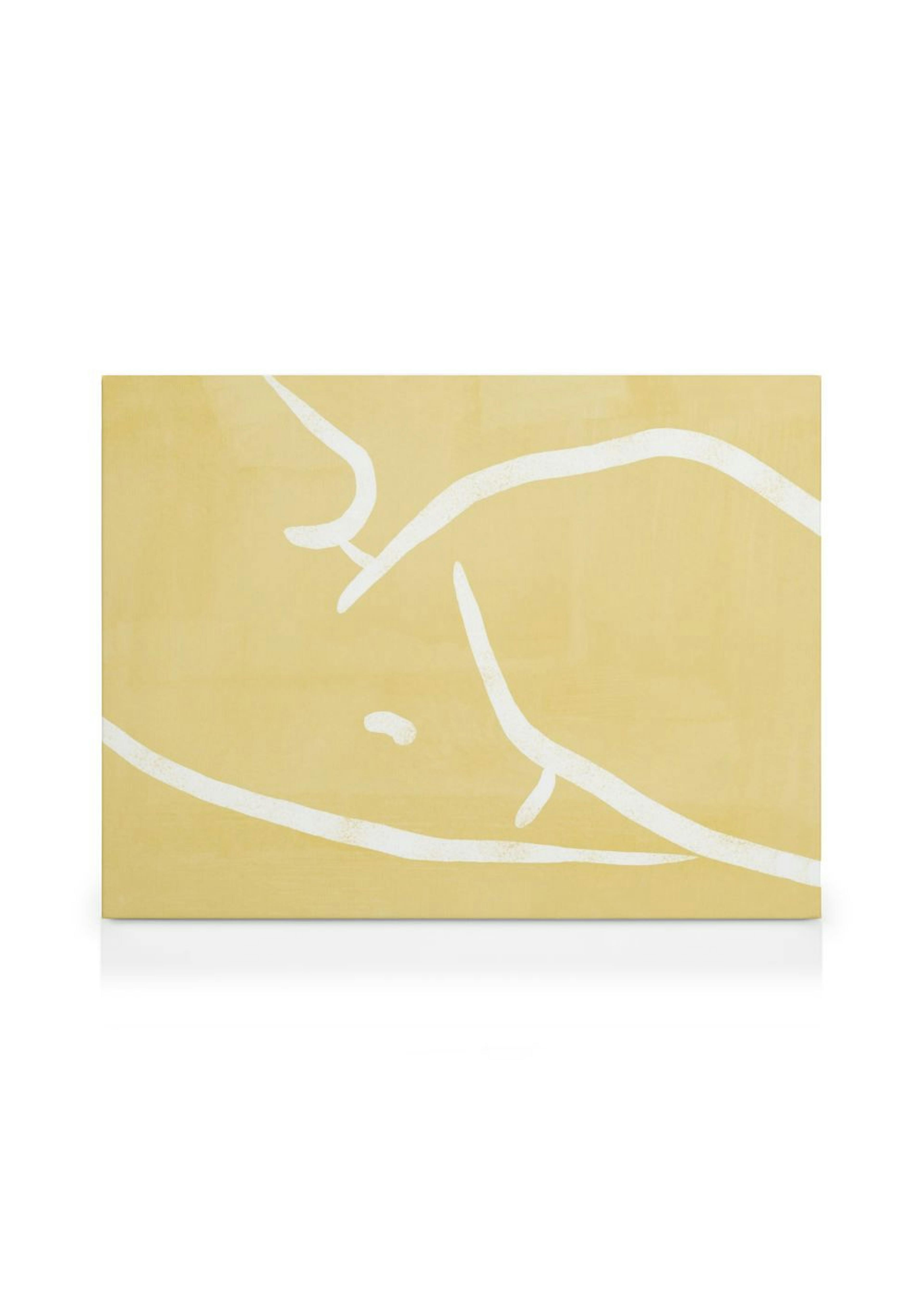 Yellow Body Pose Leinwandbild