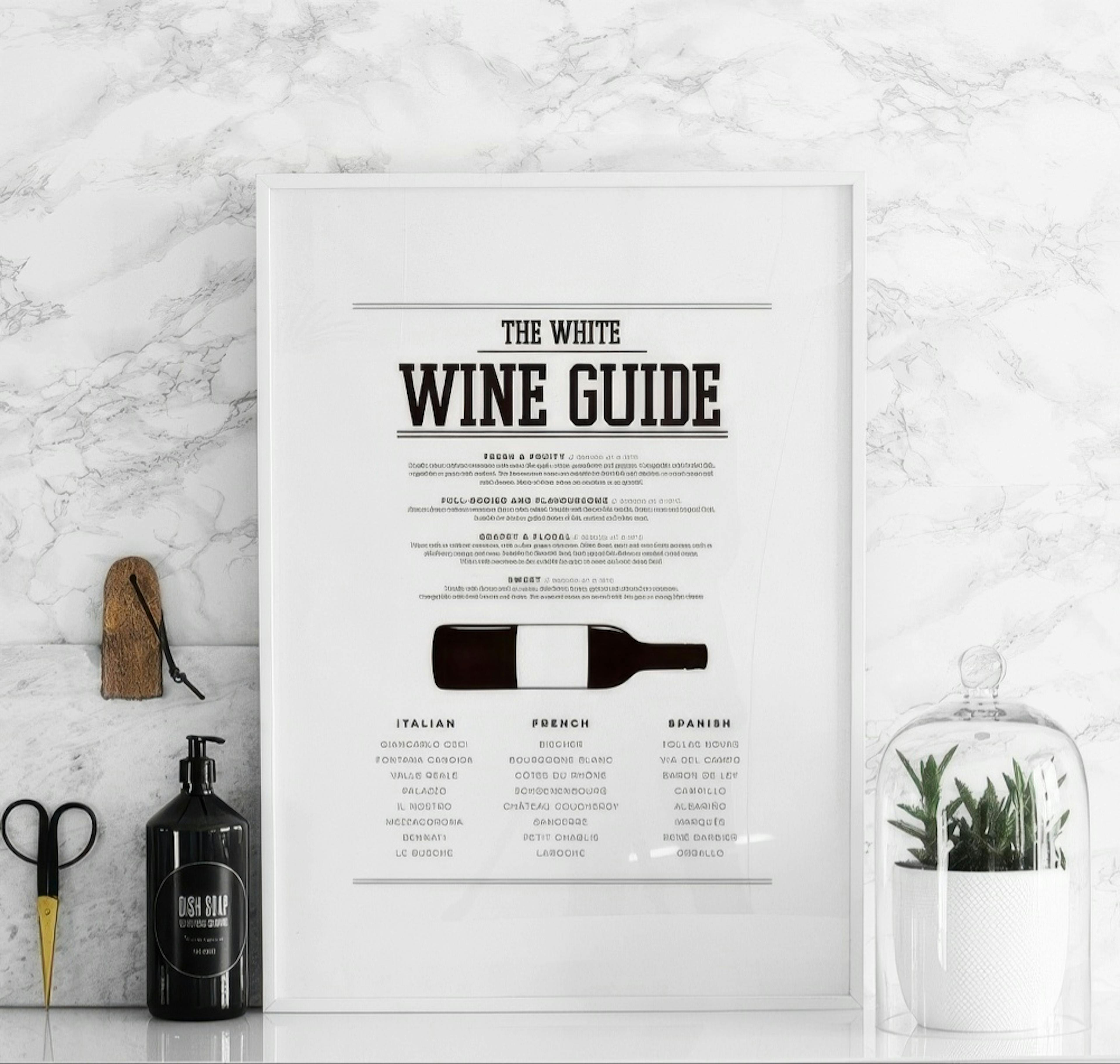 White Wine Guide, Poster