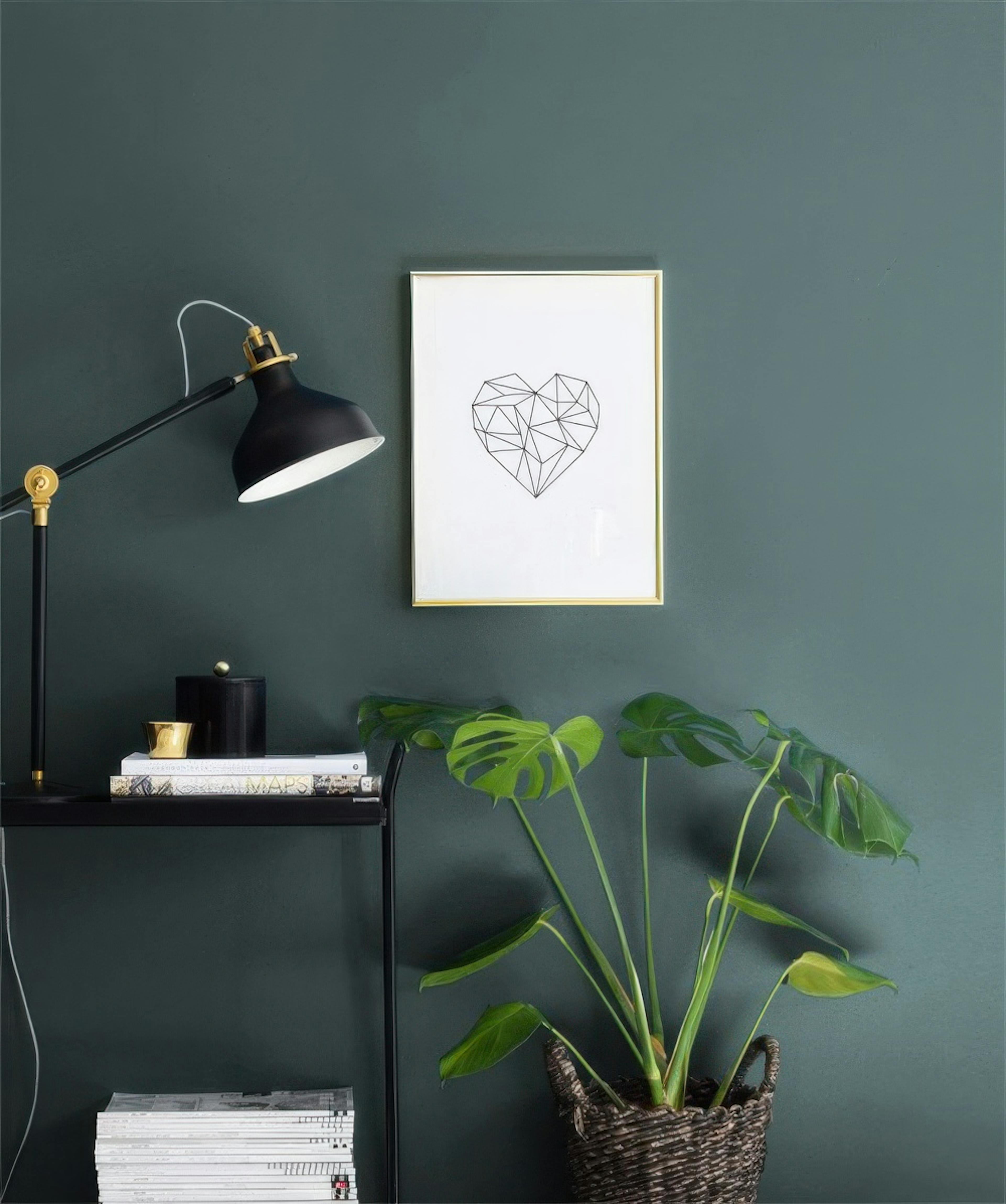 Geometric Heart Poster