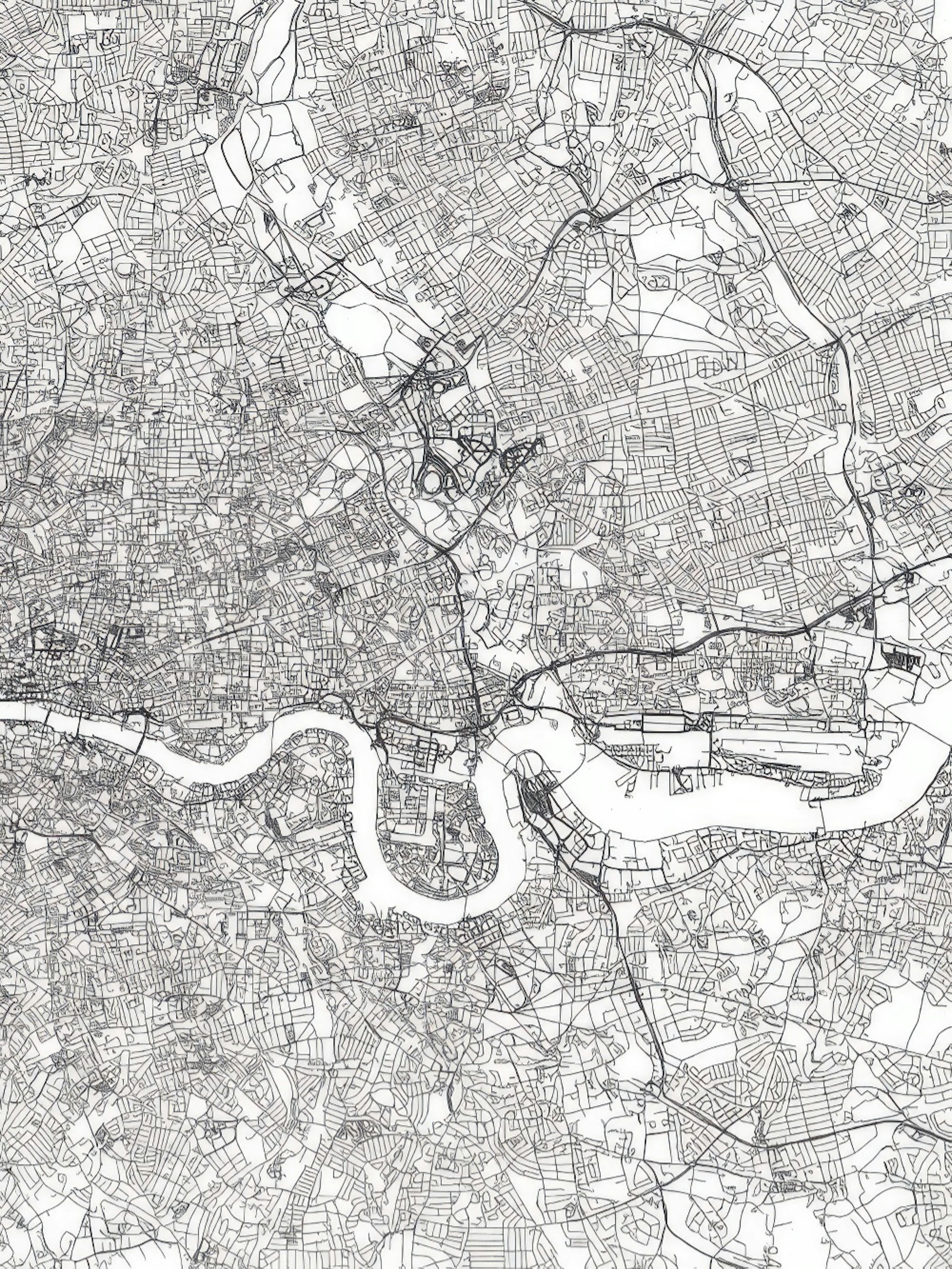 London Map Affiche