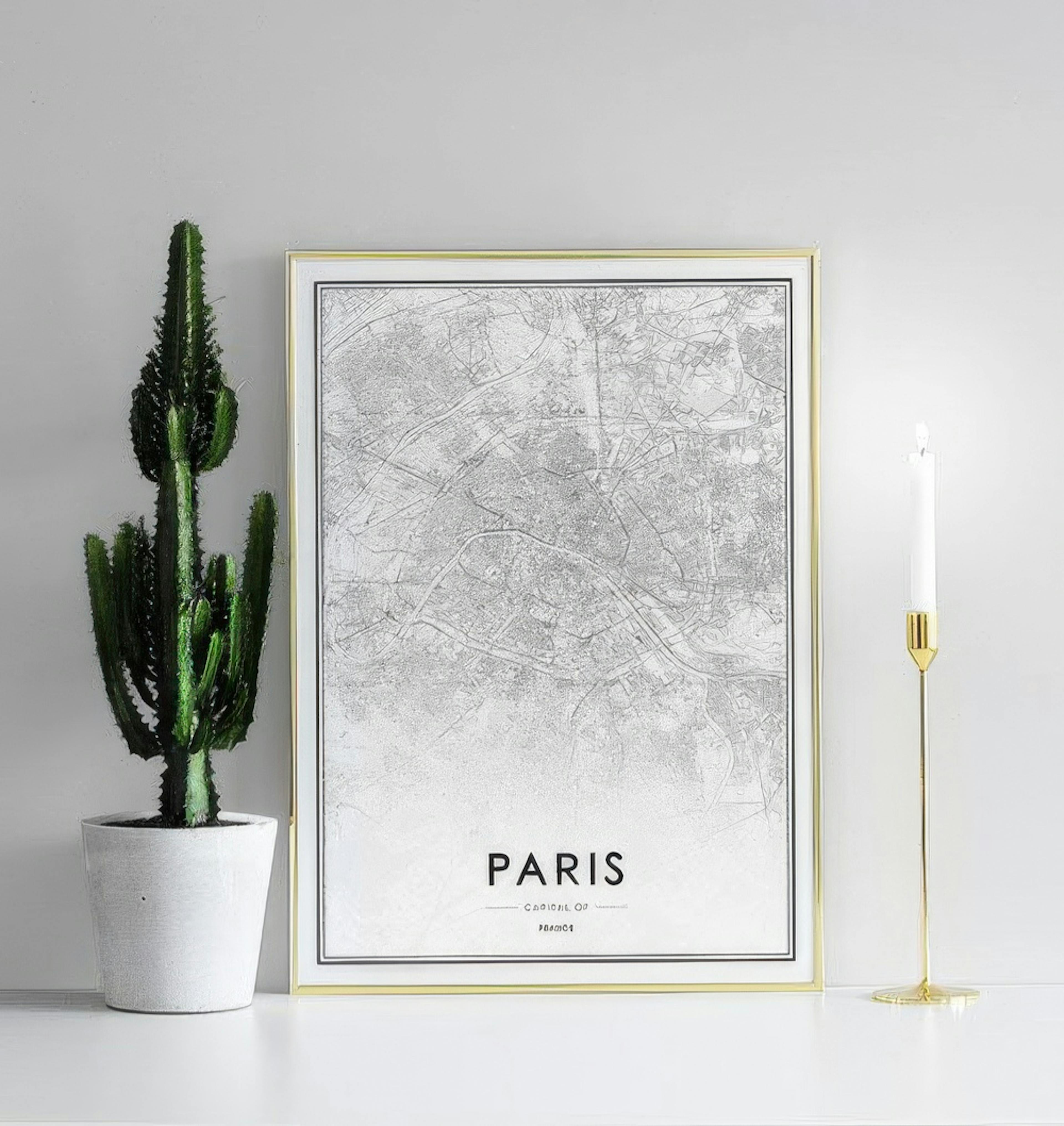 Paris Map, Affiche