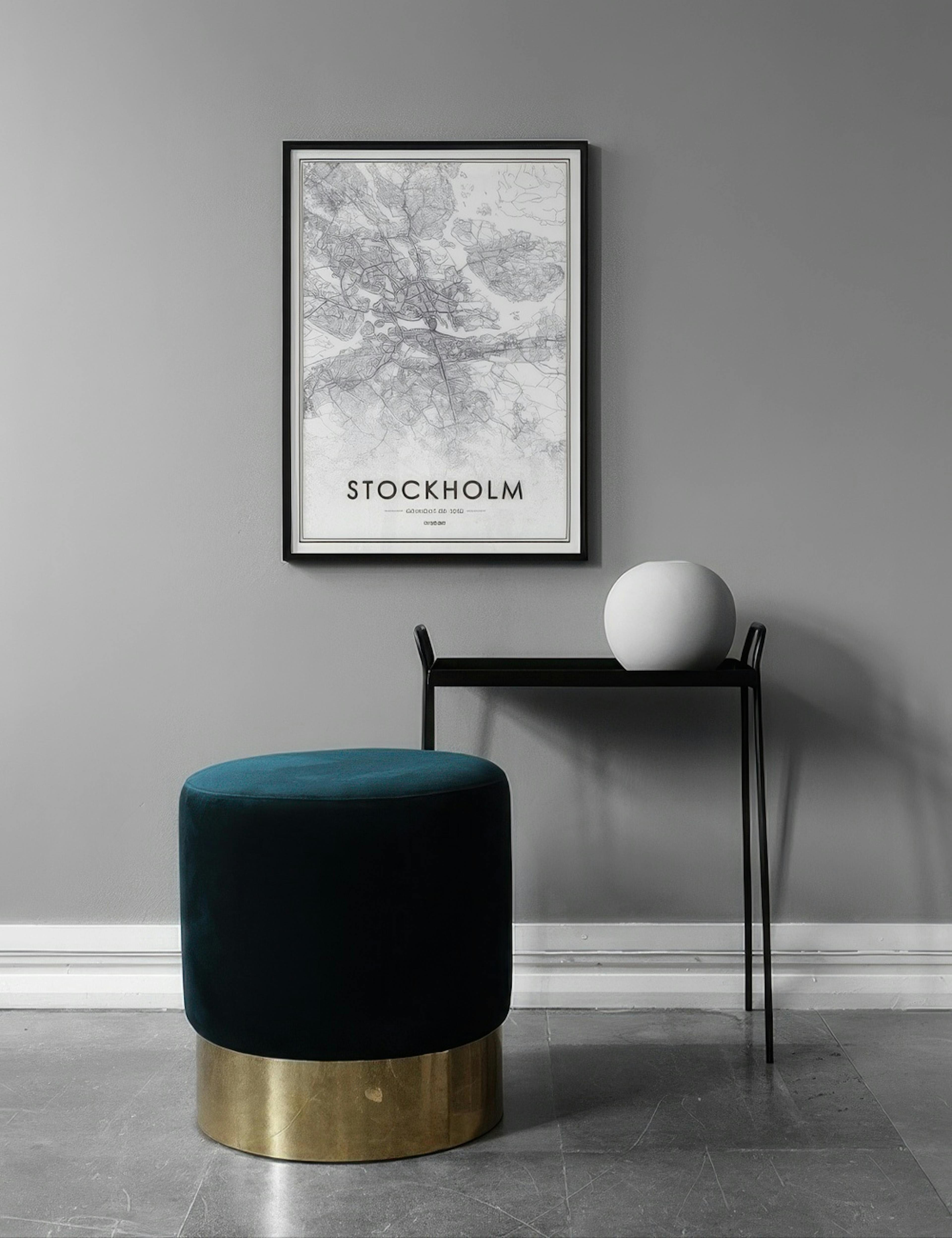Stockholm Map, Poster