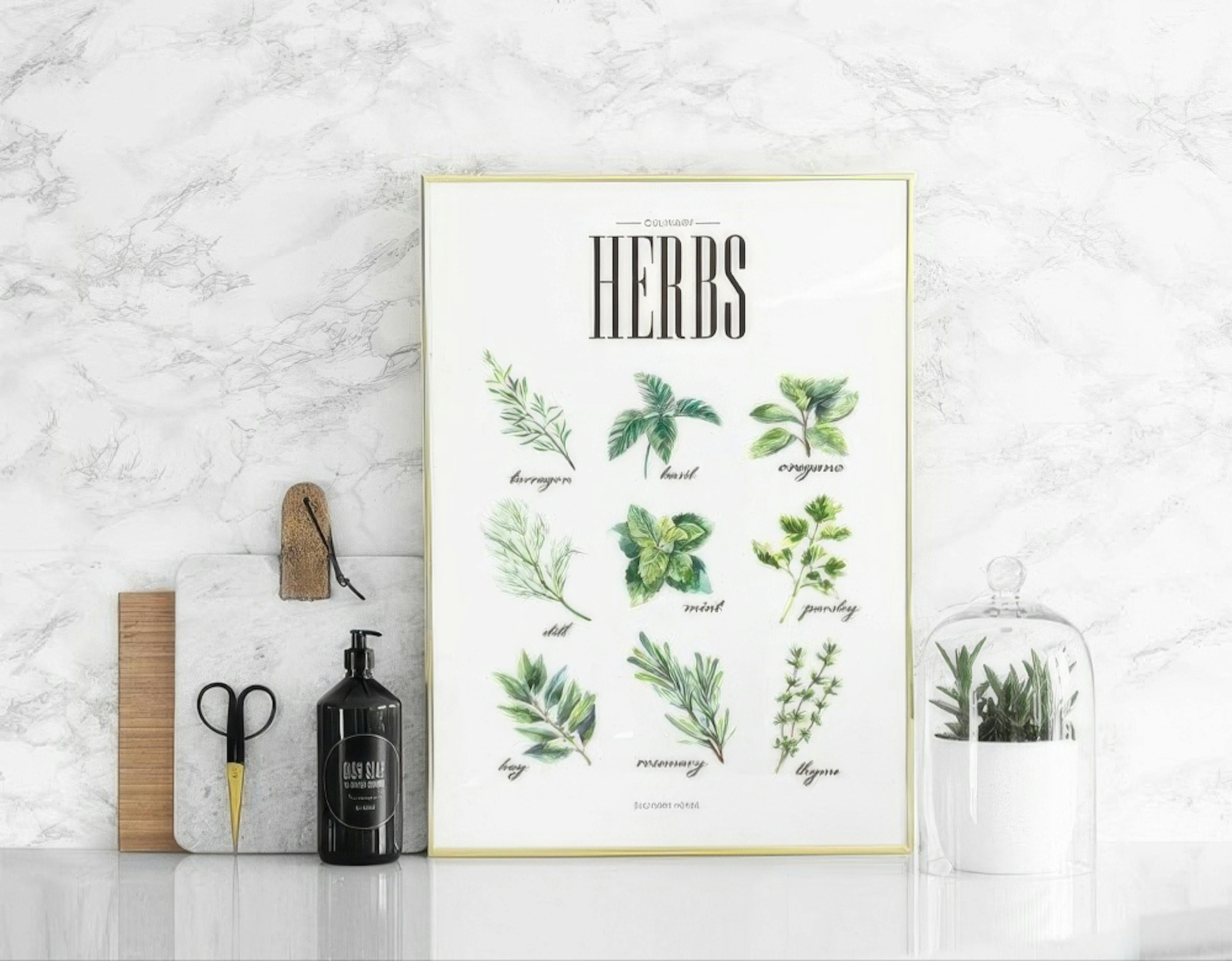 Herbs Green, Print