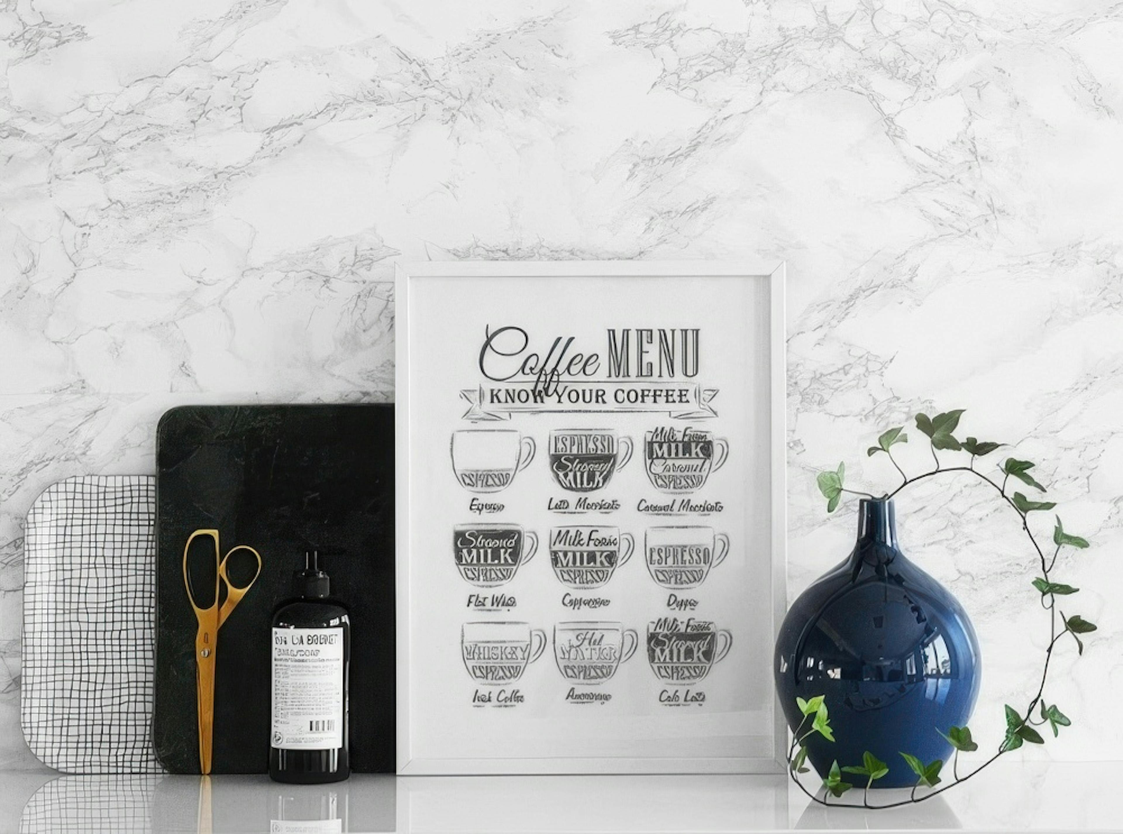 Coffee Menu, Print
