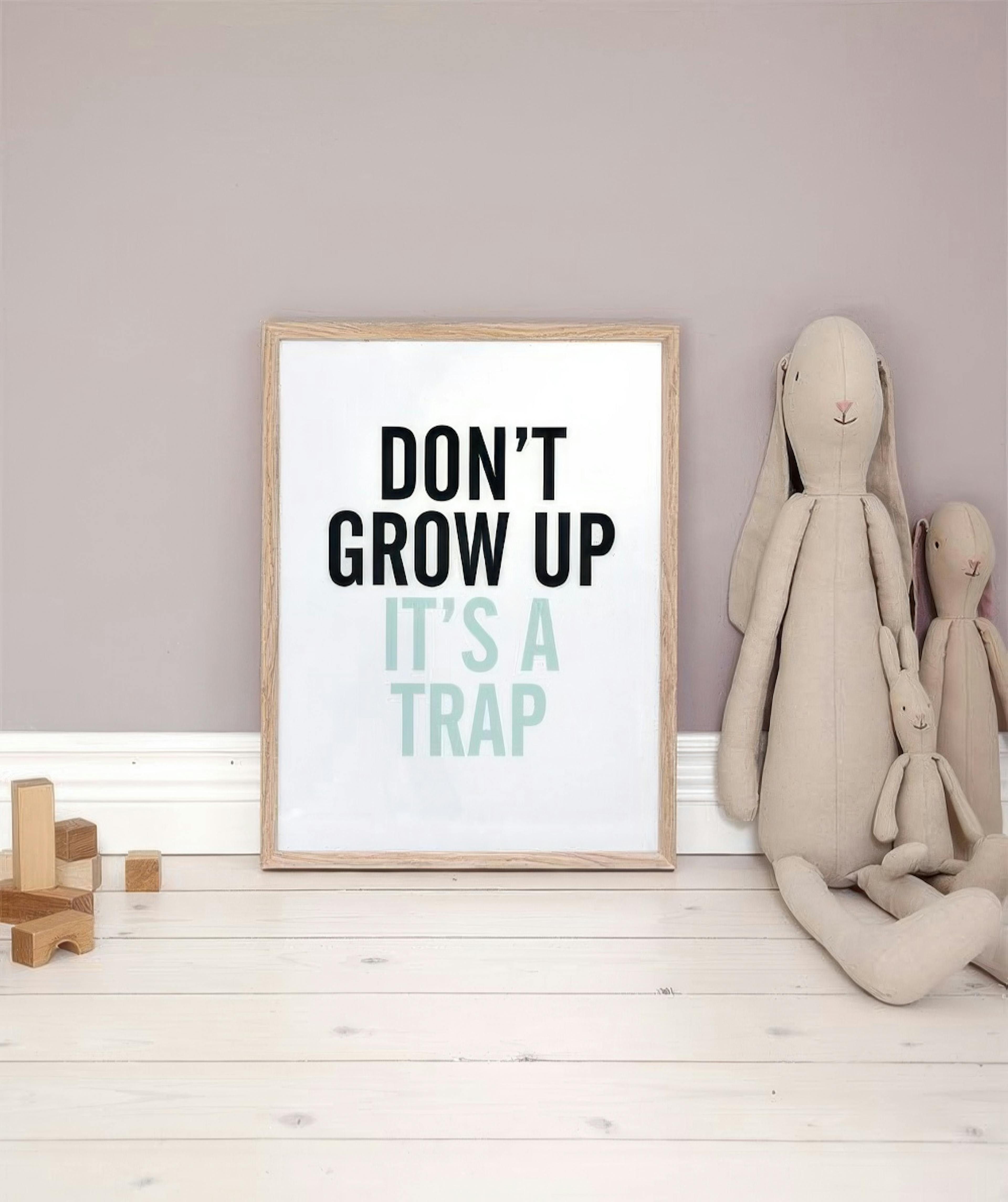 Grow Up, Blue, Print