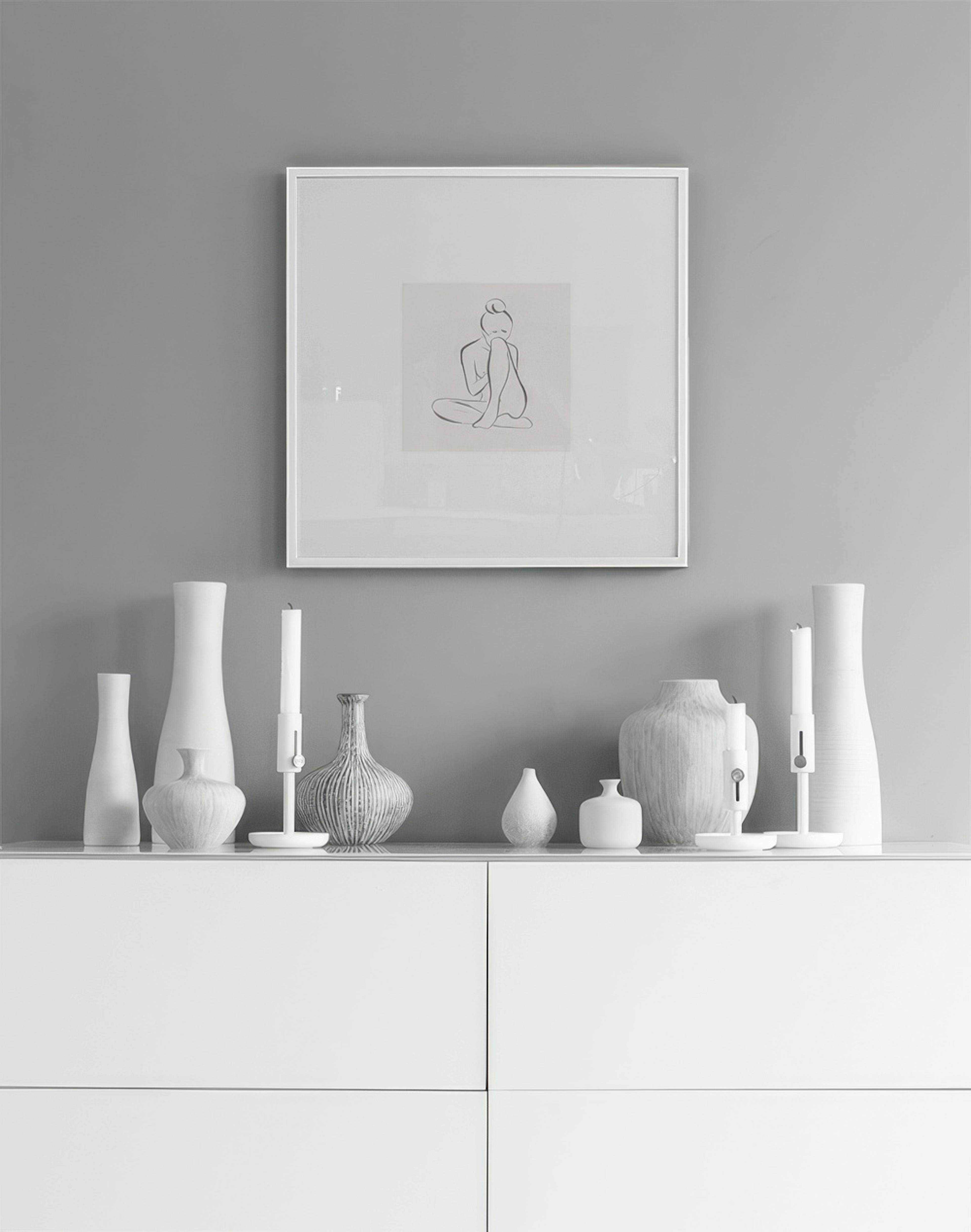 Bare Skin Illustration Poster