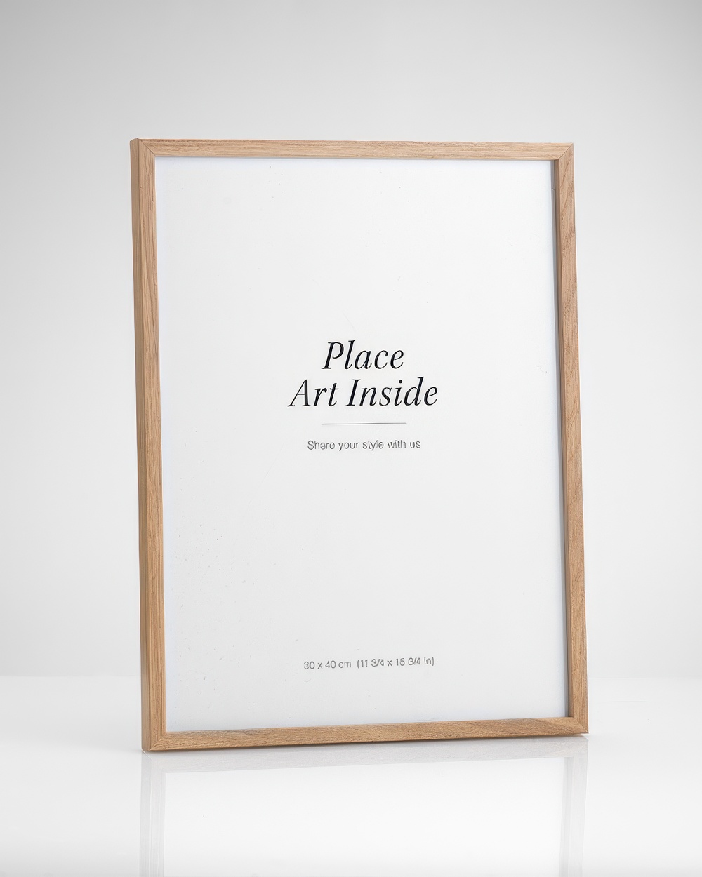 Oak picture frame, 50x70 - Wooden oak frame, 50x70 - desenio.co.uk