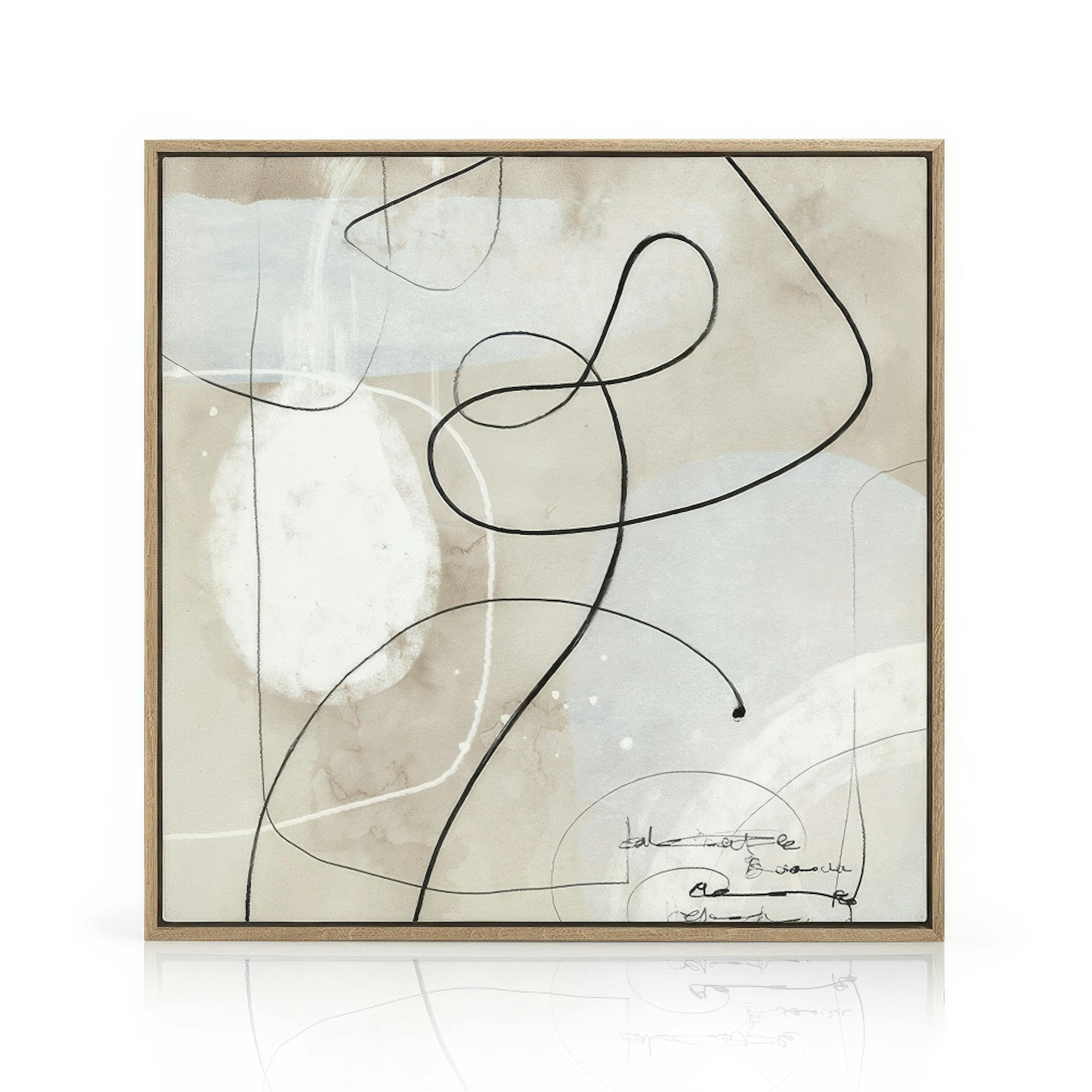 Soft Abstract Lines No1 Leinwandbild