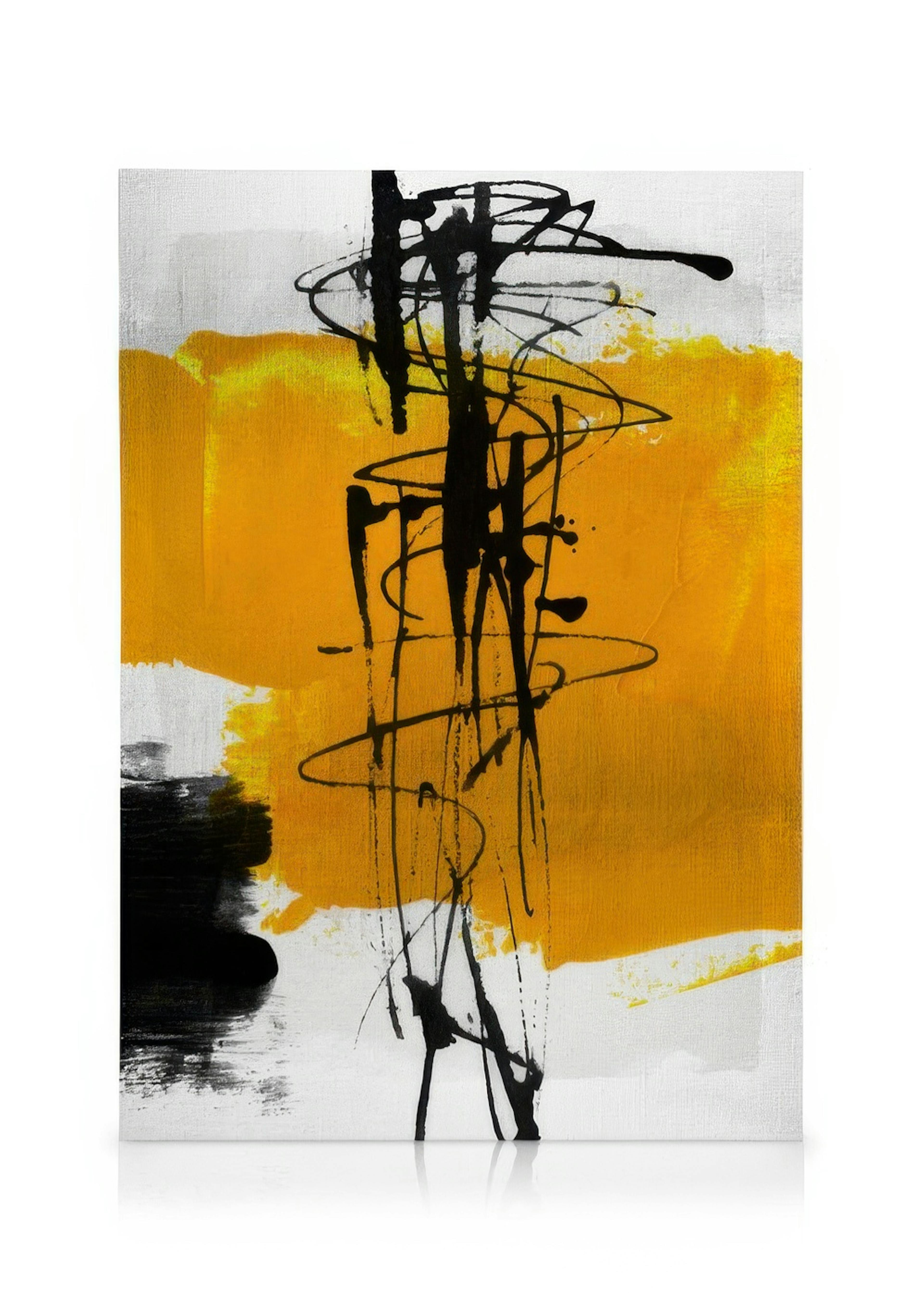 Yellow Abstract No1 Tableau sur toile