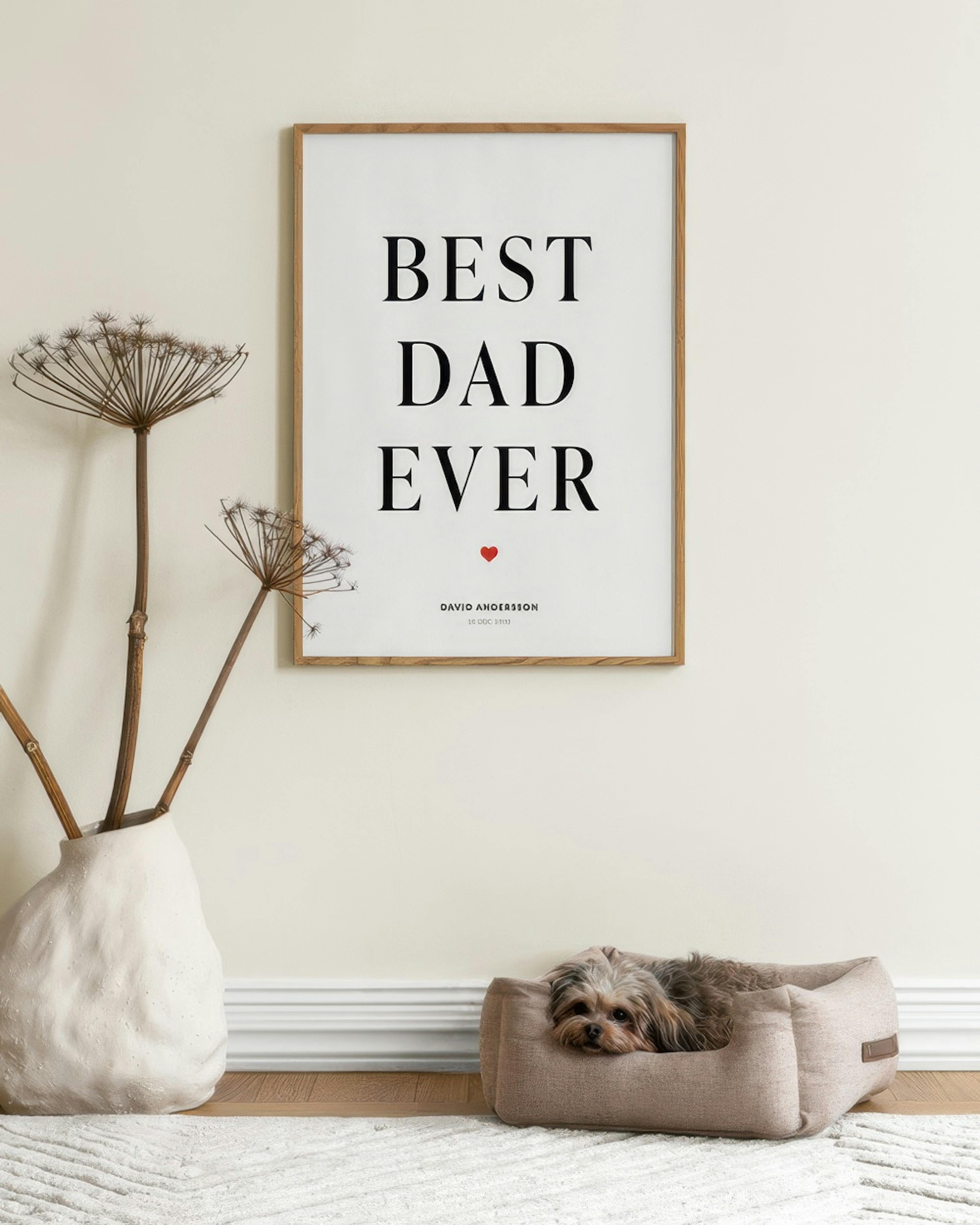 Best Dad Personal Plakat