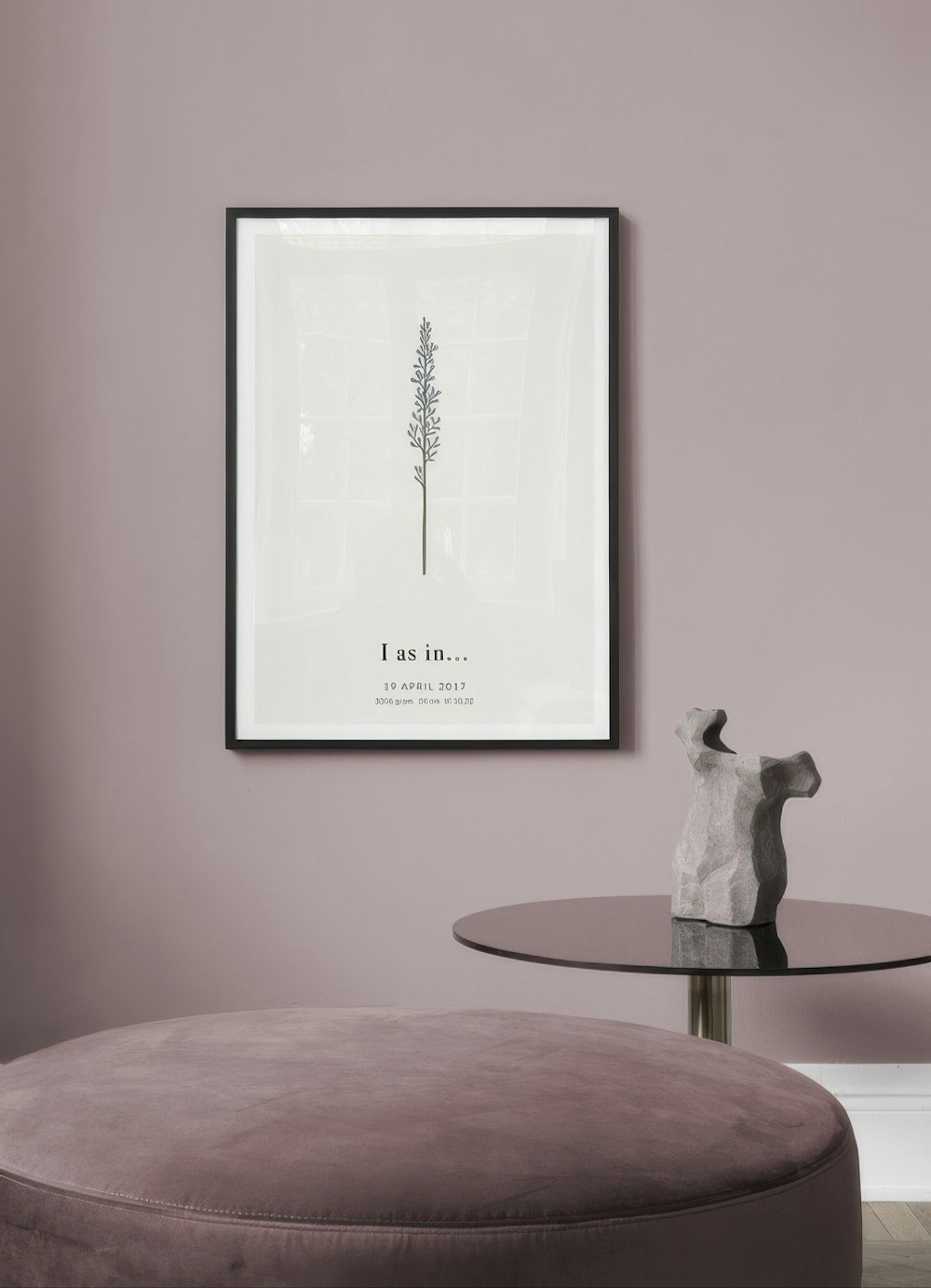 Botanic Letter I Personal Plakat