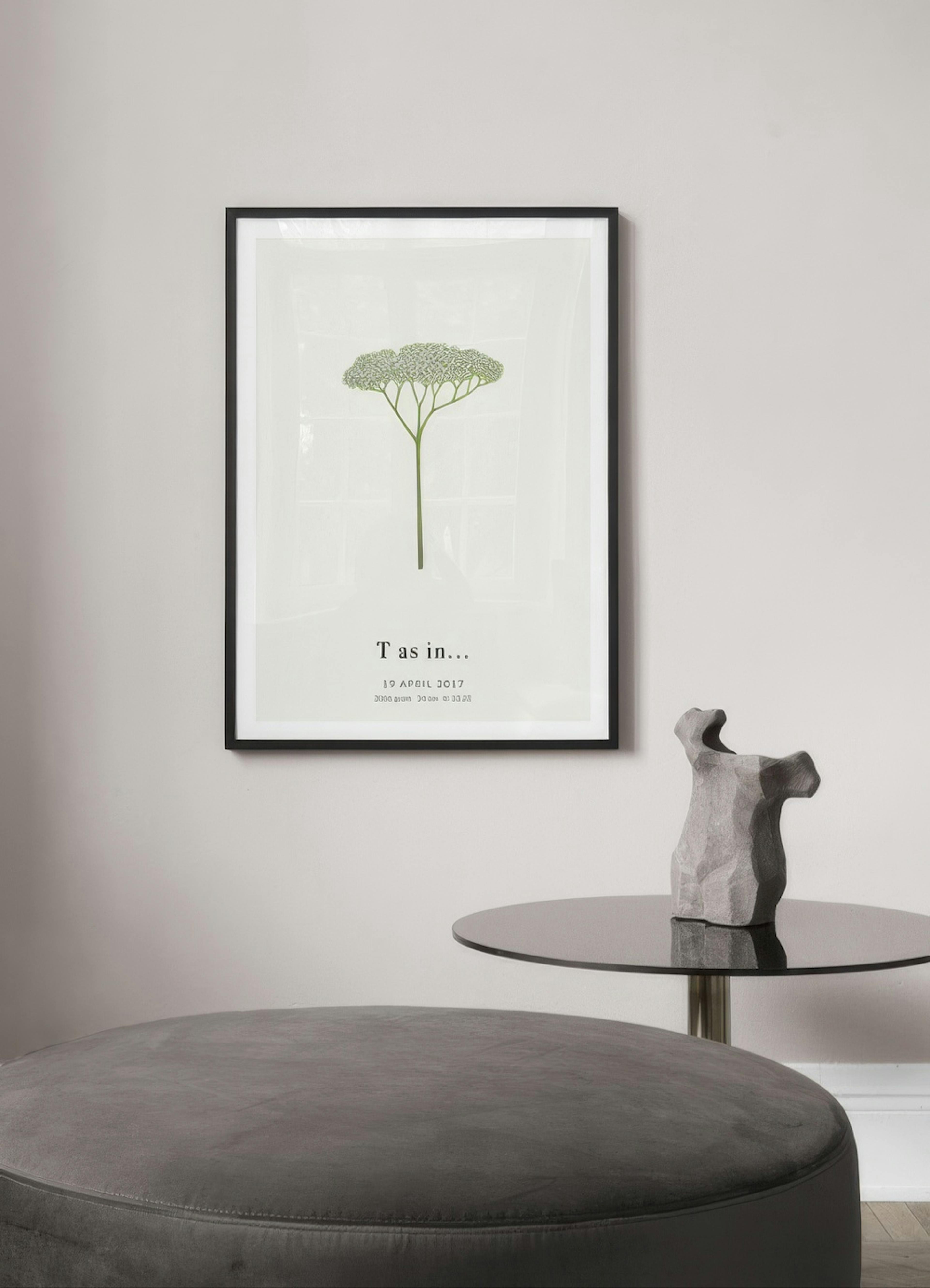 Botanic Letter T Personal Plakát