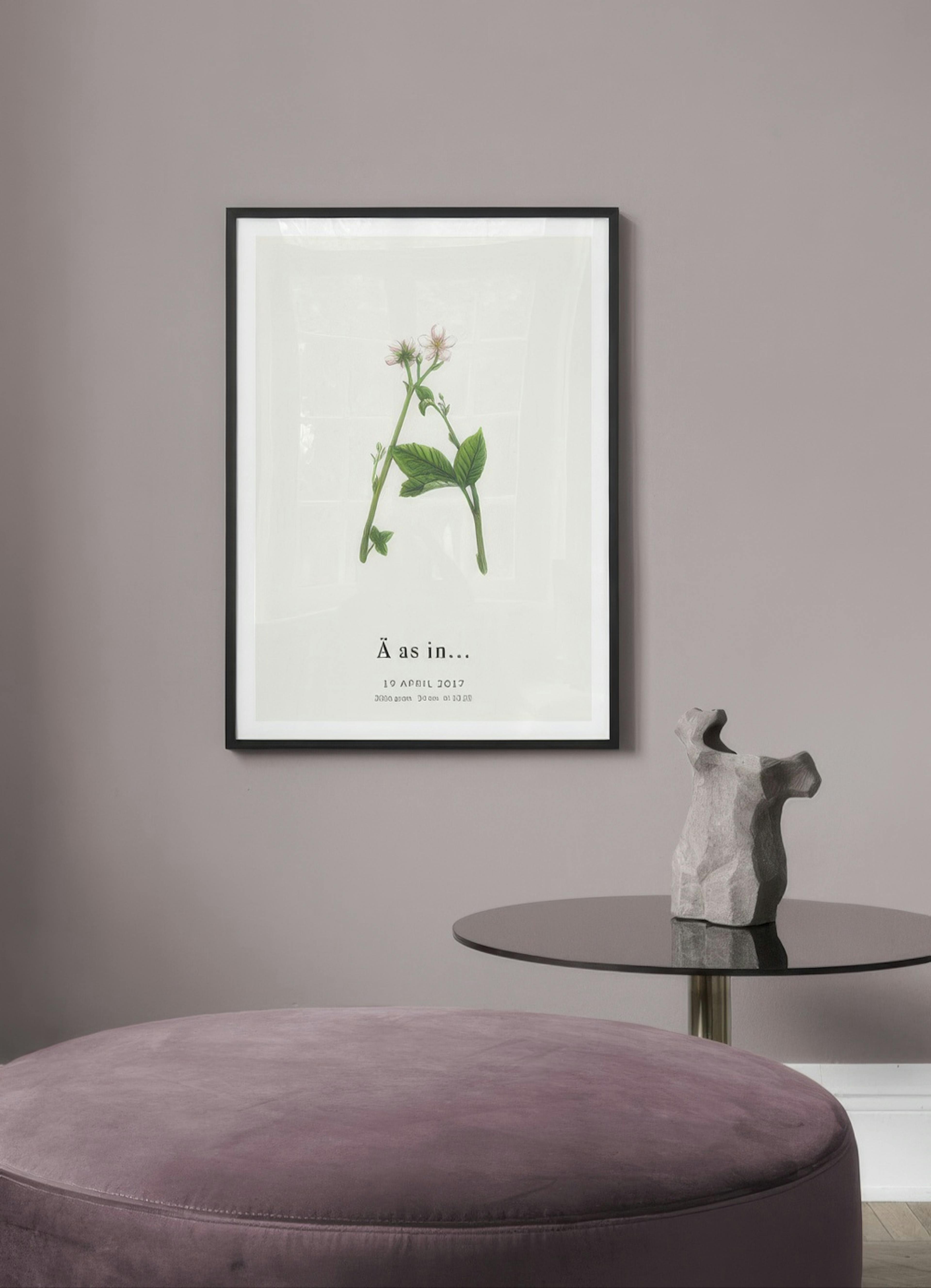 Botanic Letter Ä Personal Plakat