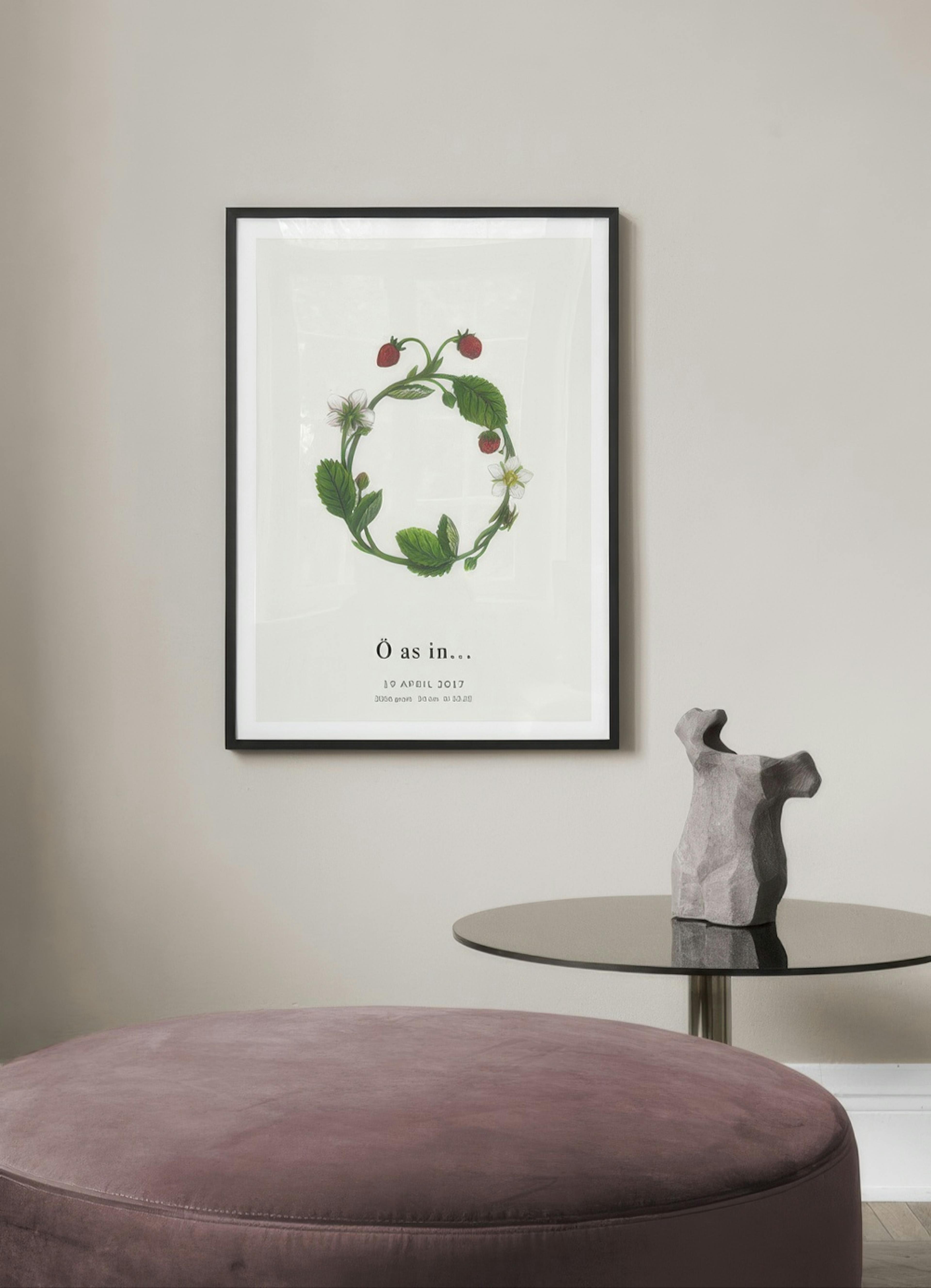 Botanic Letter Ö Personal Plakat