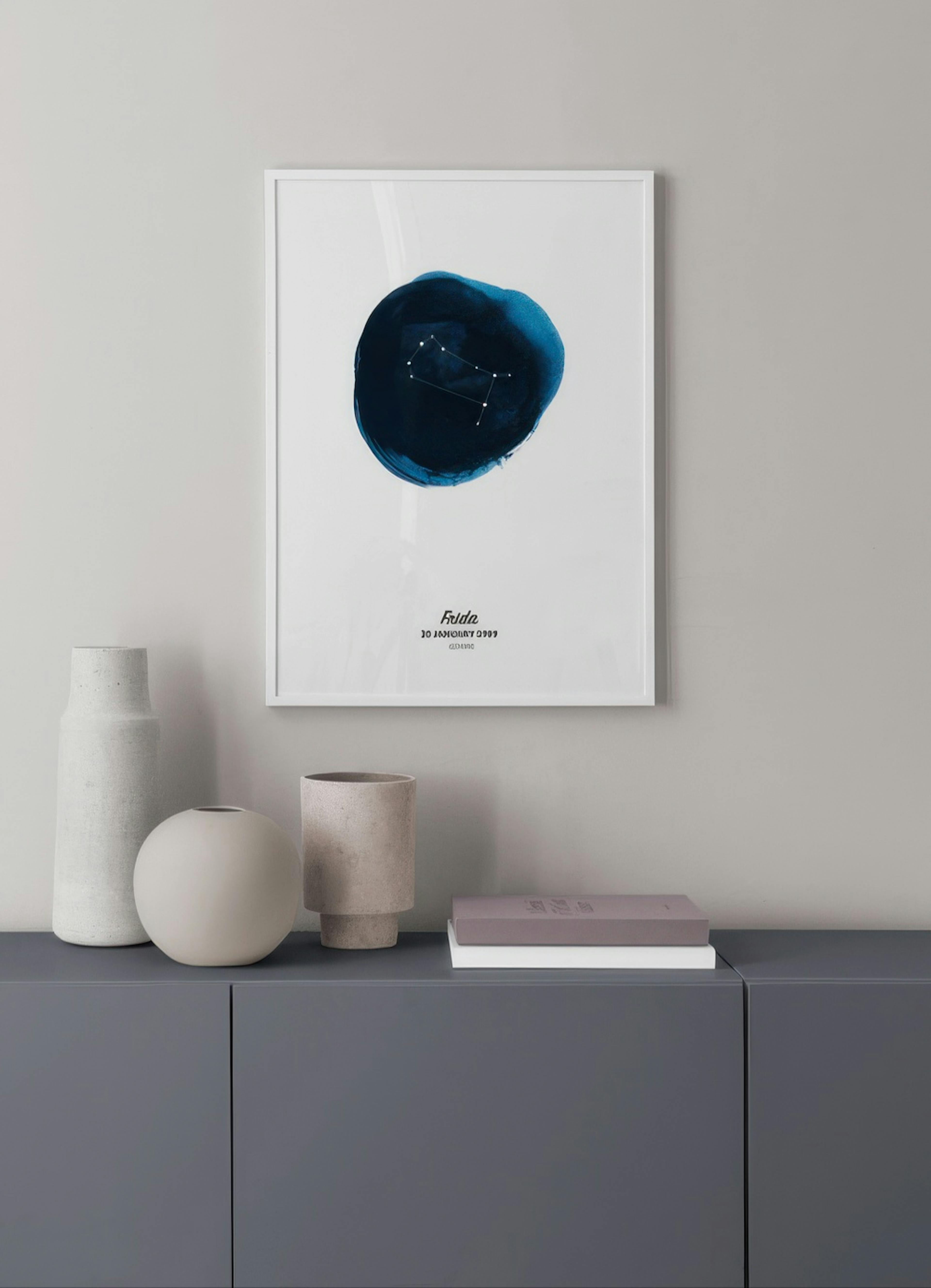 Zodiac Sign Gemini Personal Plagát