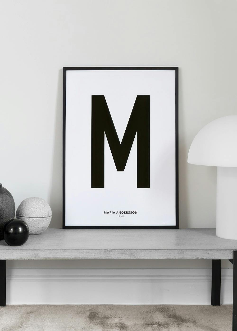 Personalized Letter M Print – Custom Poster Design | Desenio personalized-letter-m-print-custom-poster-design-desenio