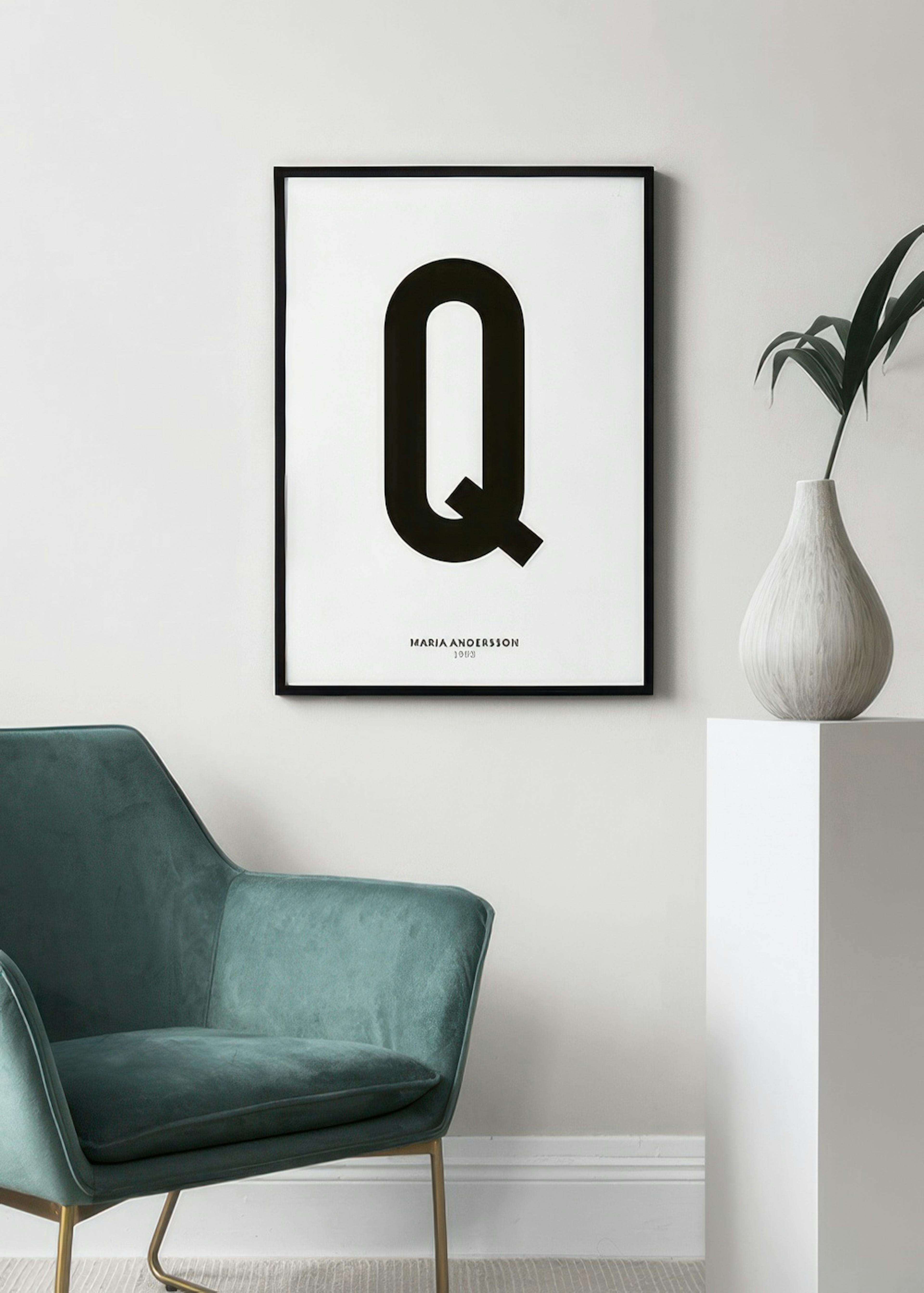 My Letter Q Personal Affiche