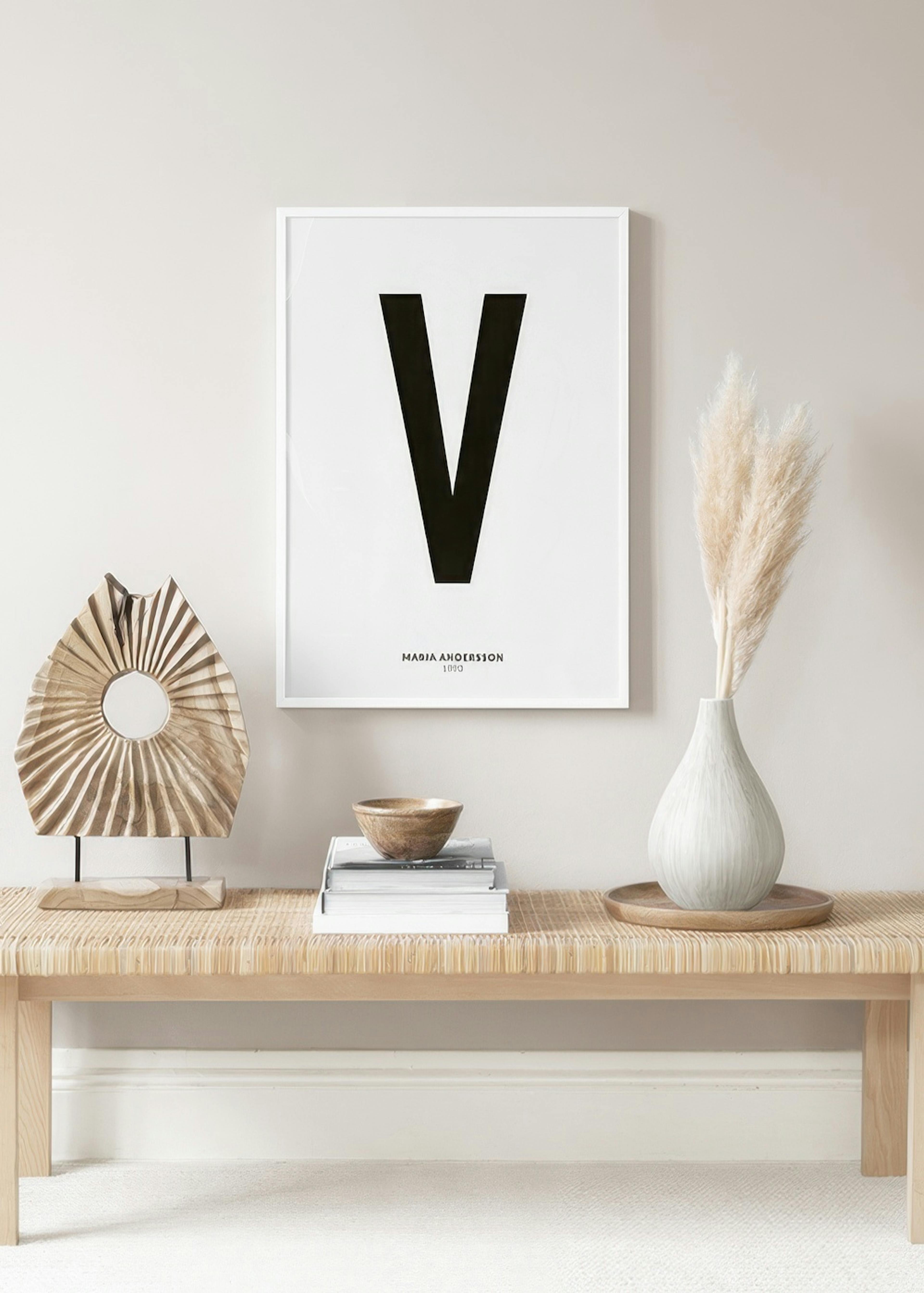 My Letter V Personal Juliste