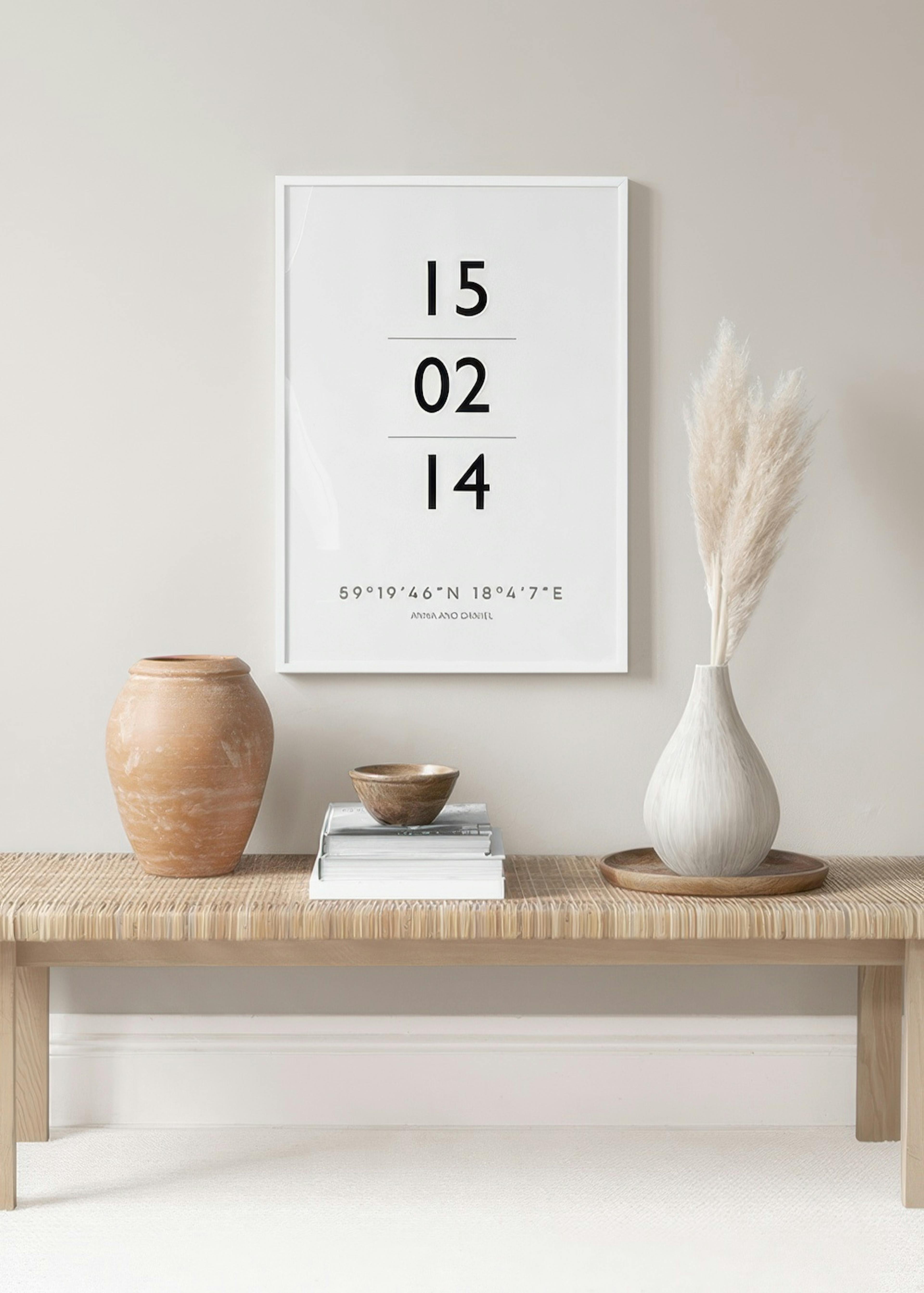 The Date White Personal Affiche