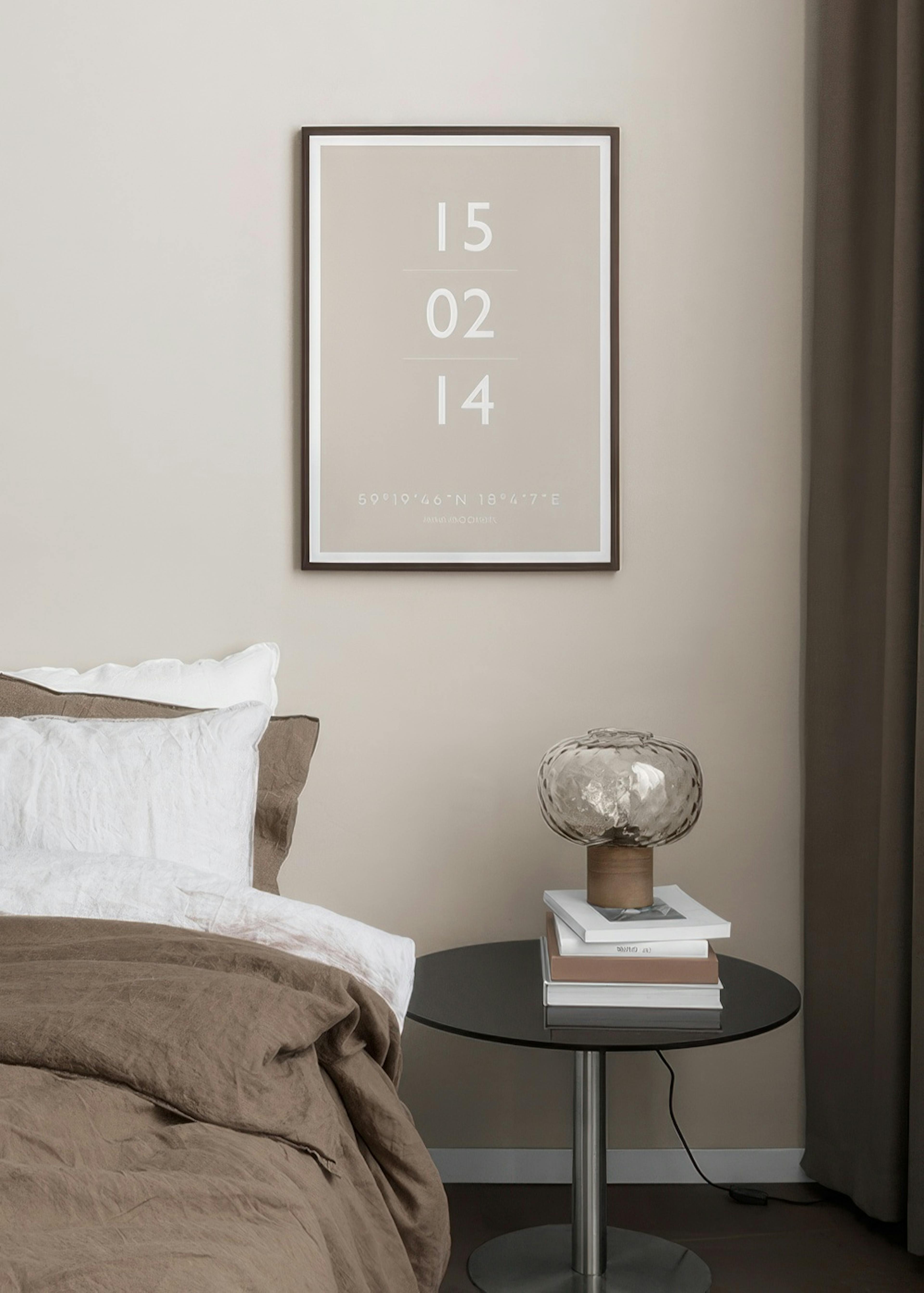 The Date Beige Personal Affiche