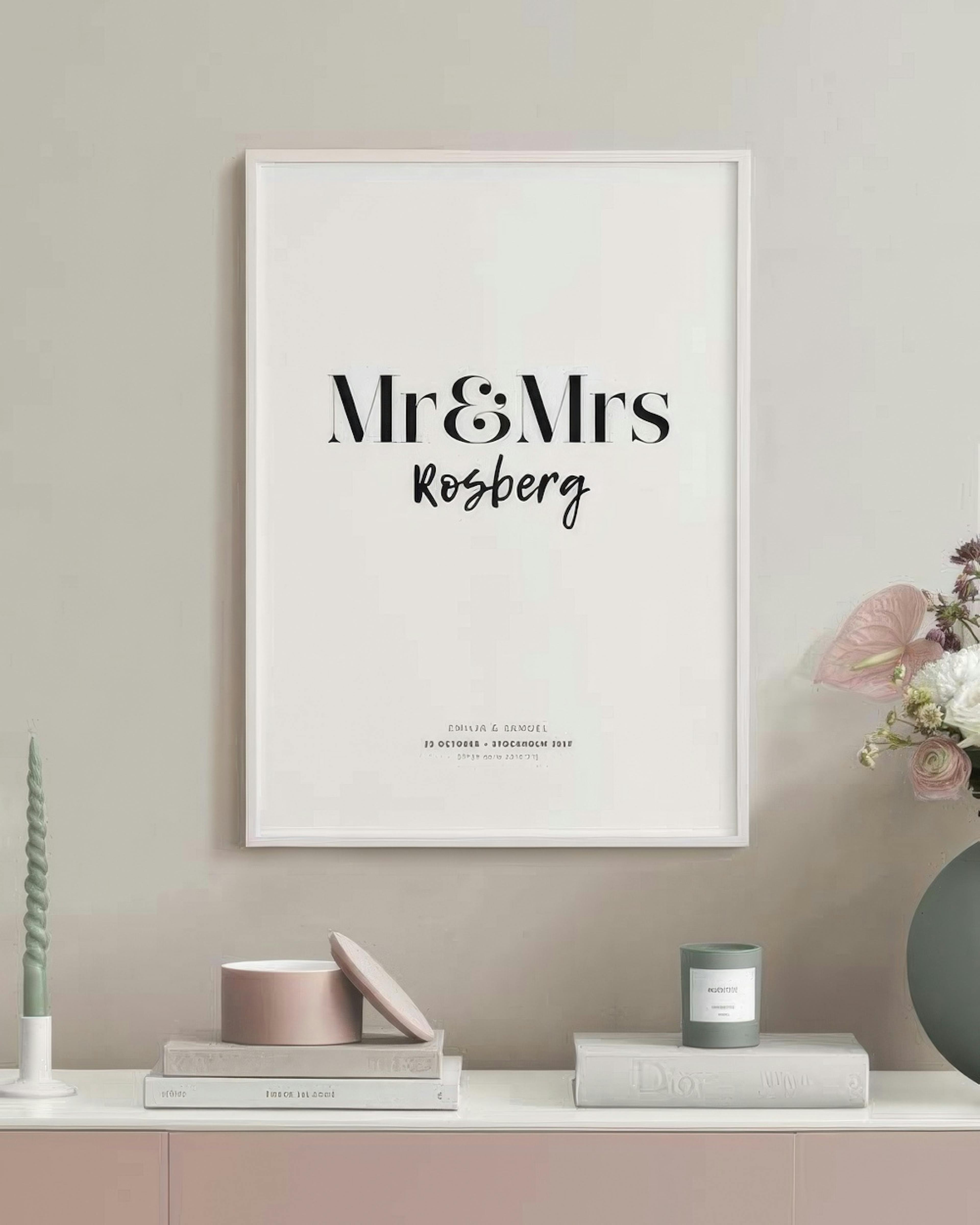 Mr And Mrs Personal Affiche