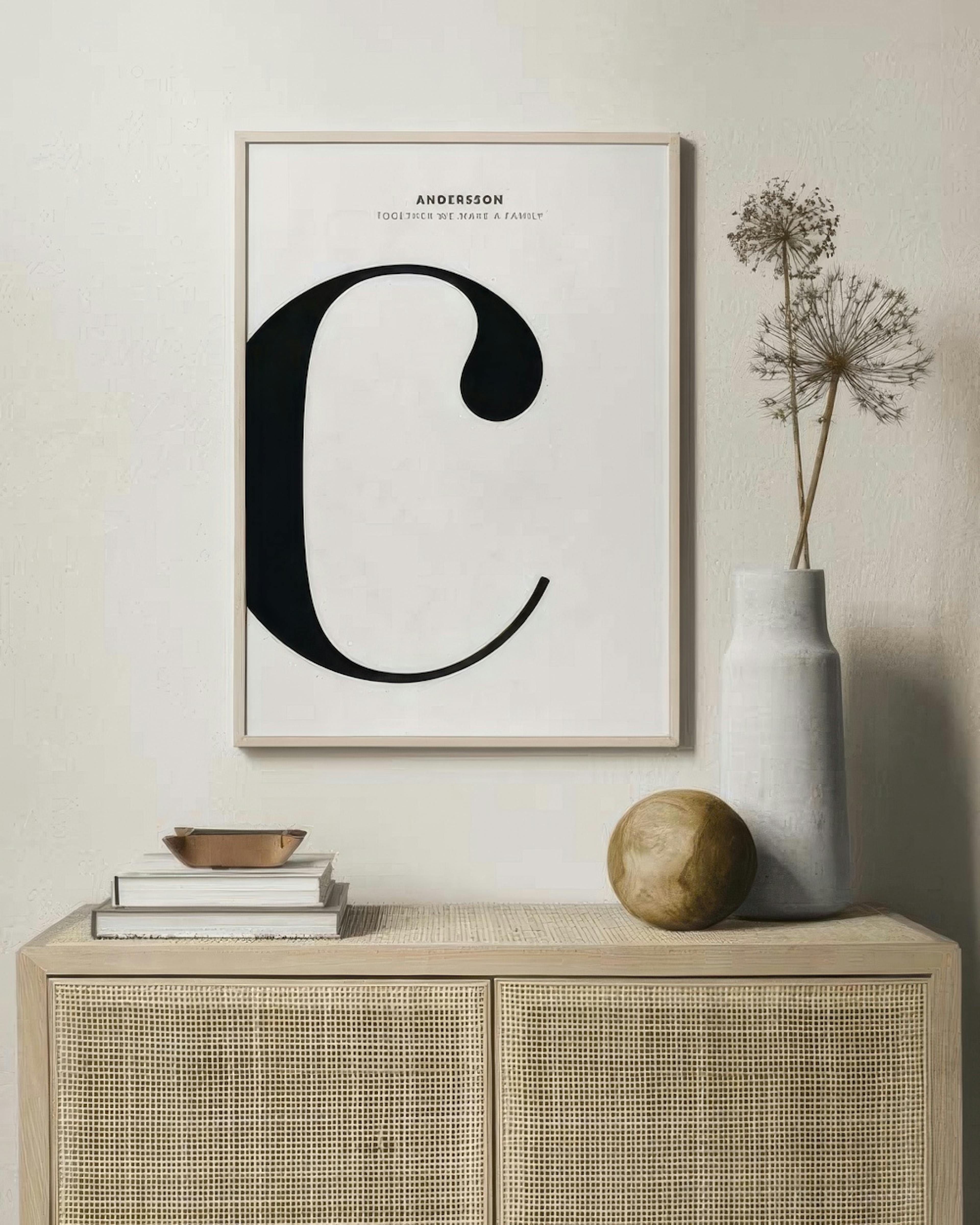 Letter C Personal Affiche