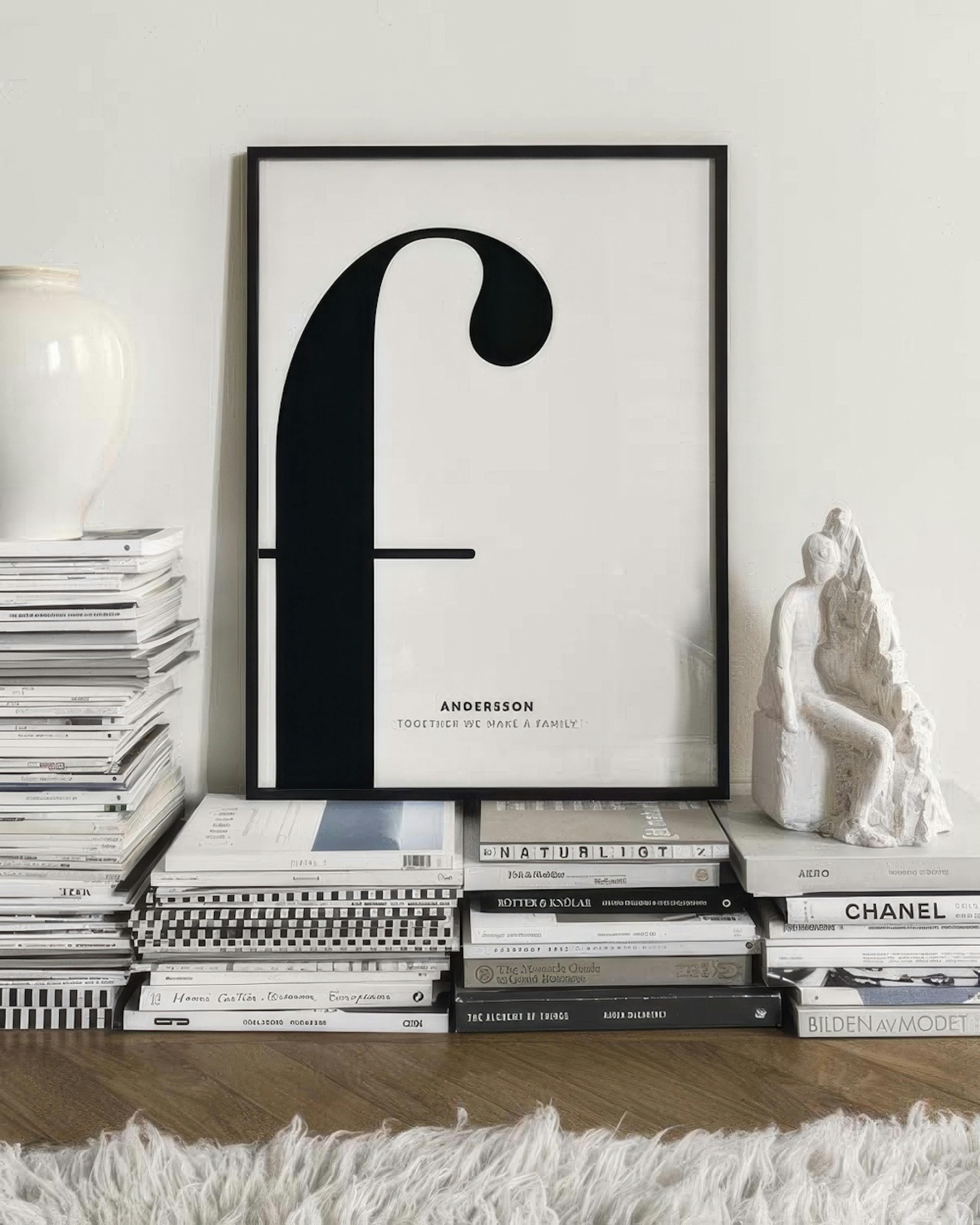 Letter F Personal Plakat