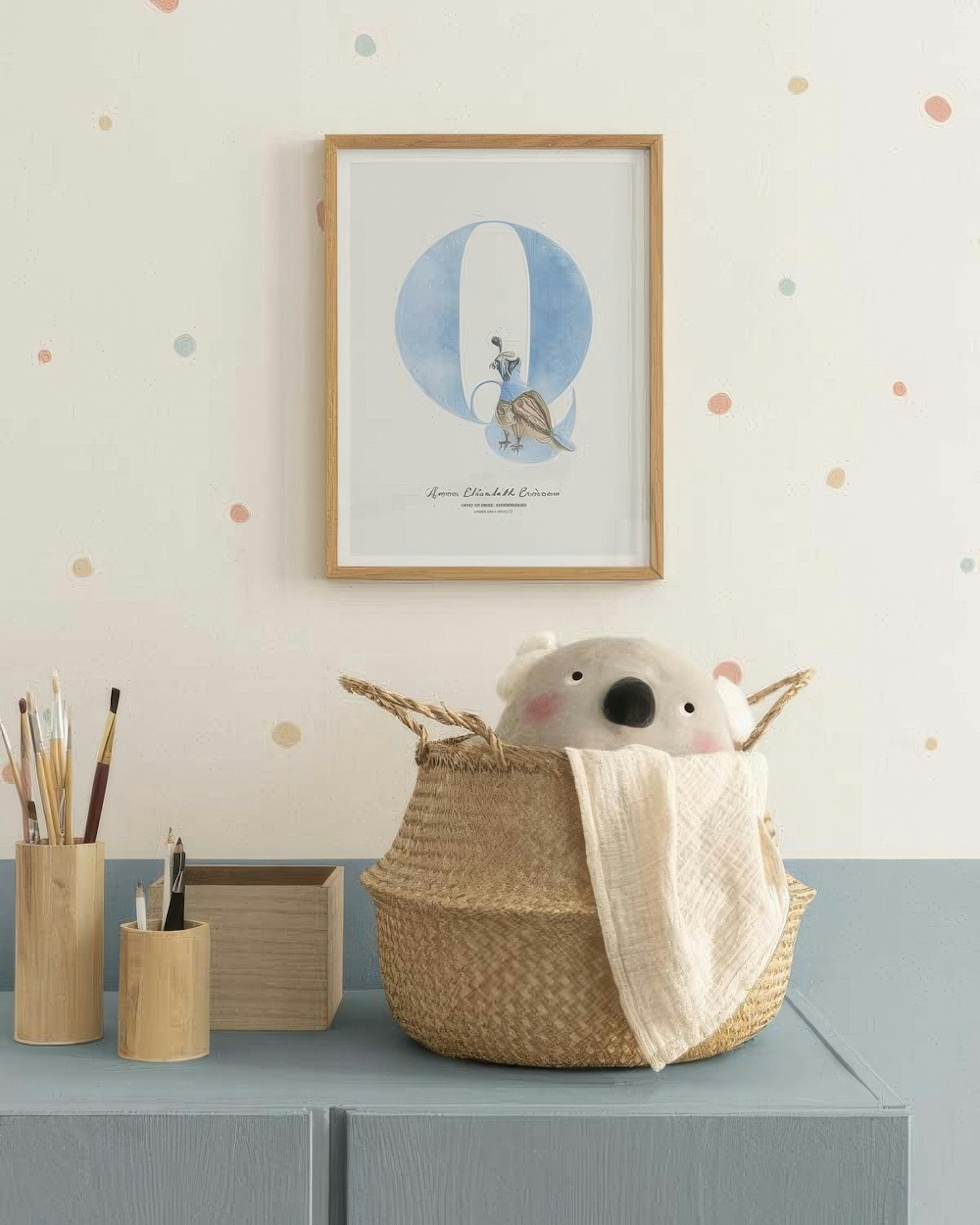 Kids Letter Q Personal Affiche