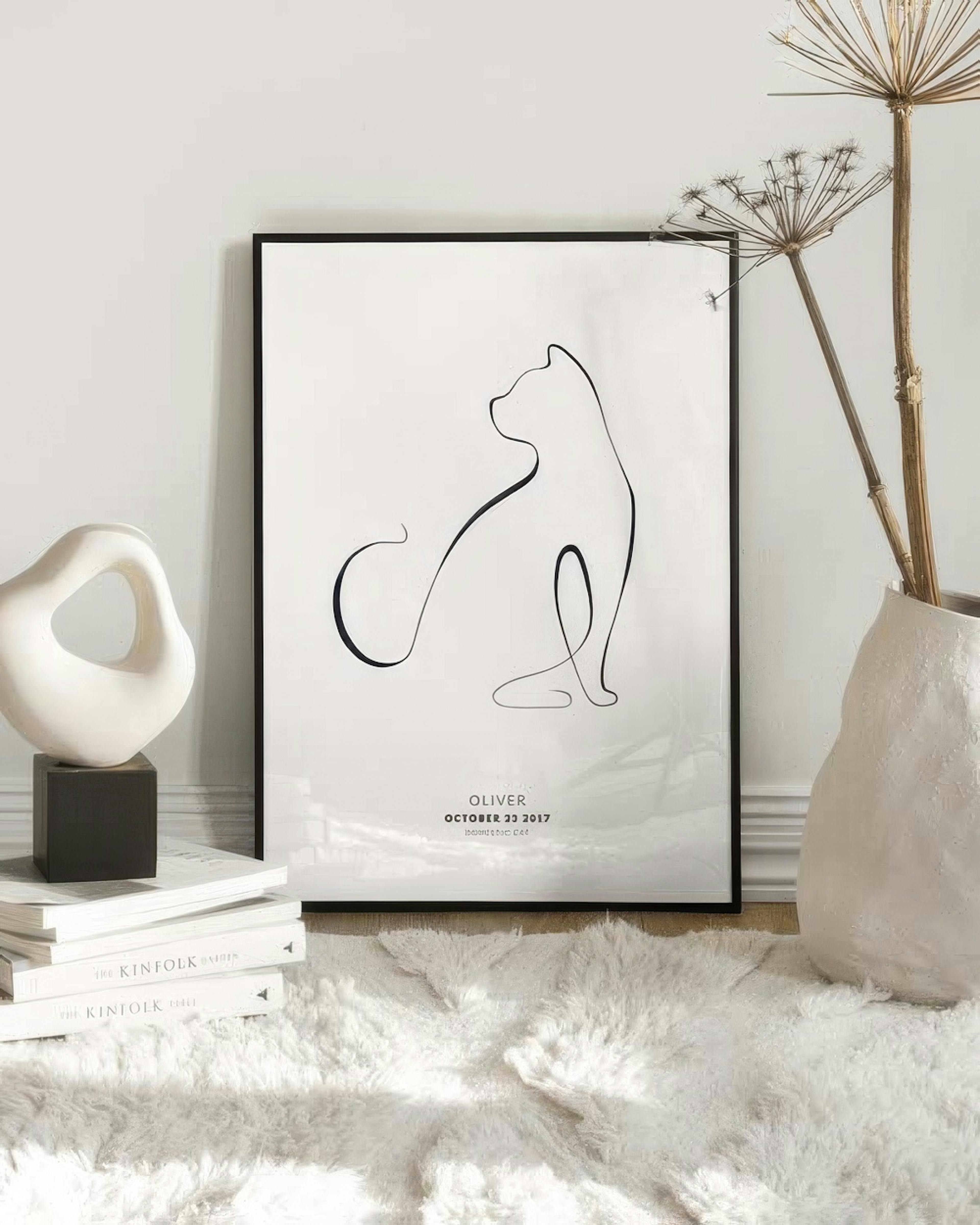 My Cat Domestic Cat Personal Affiche
