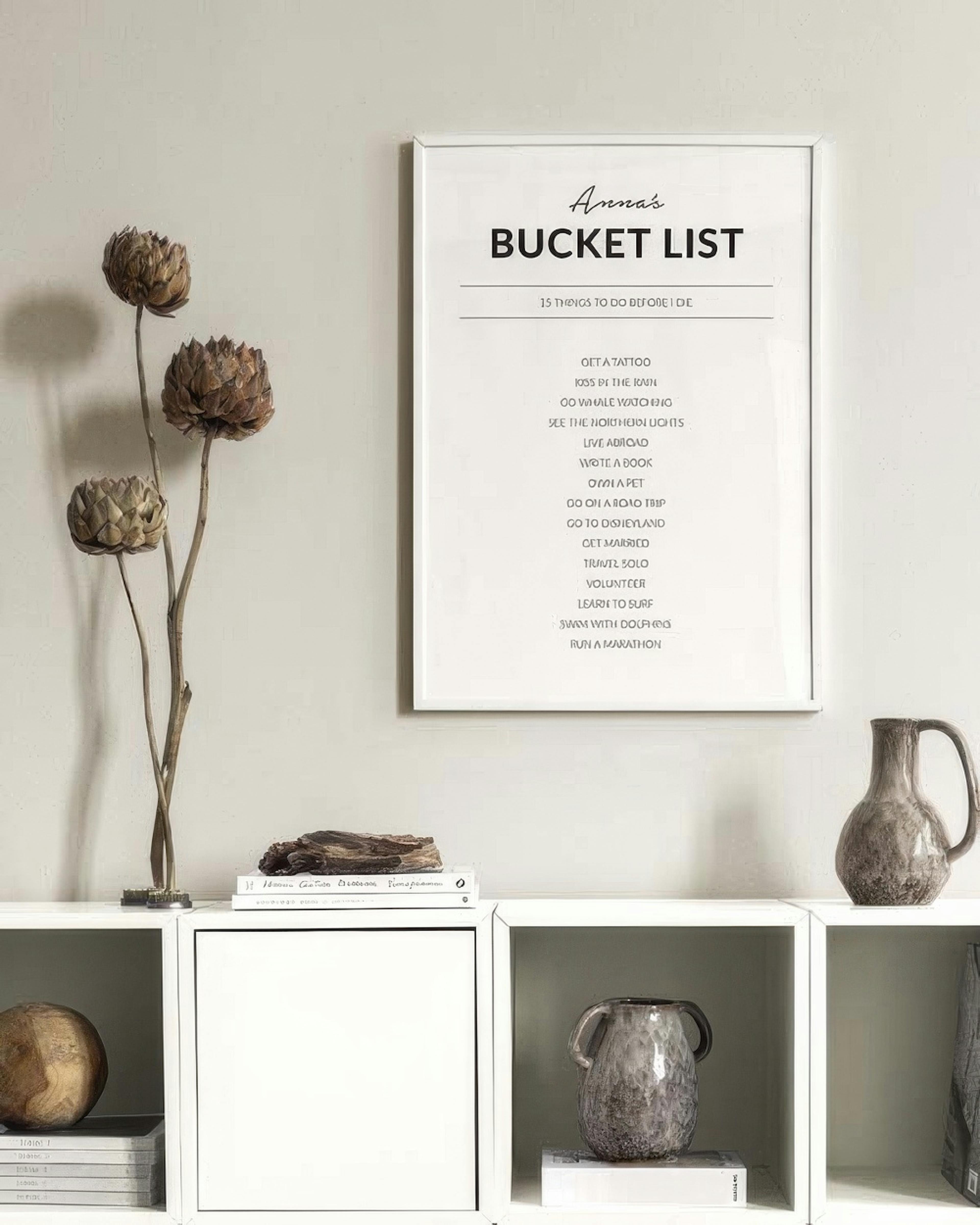 Bucket List Personal Poster