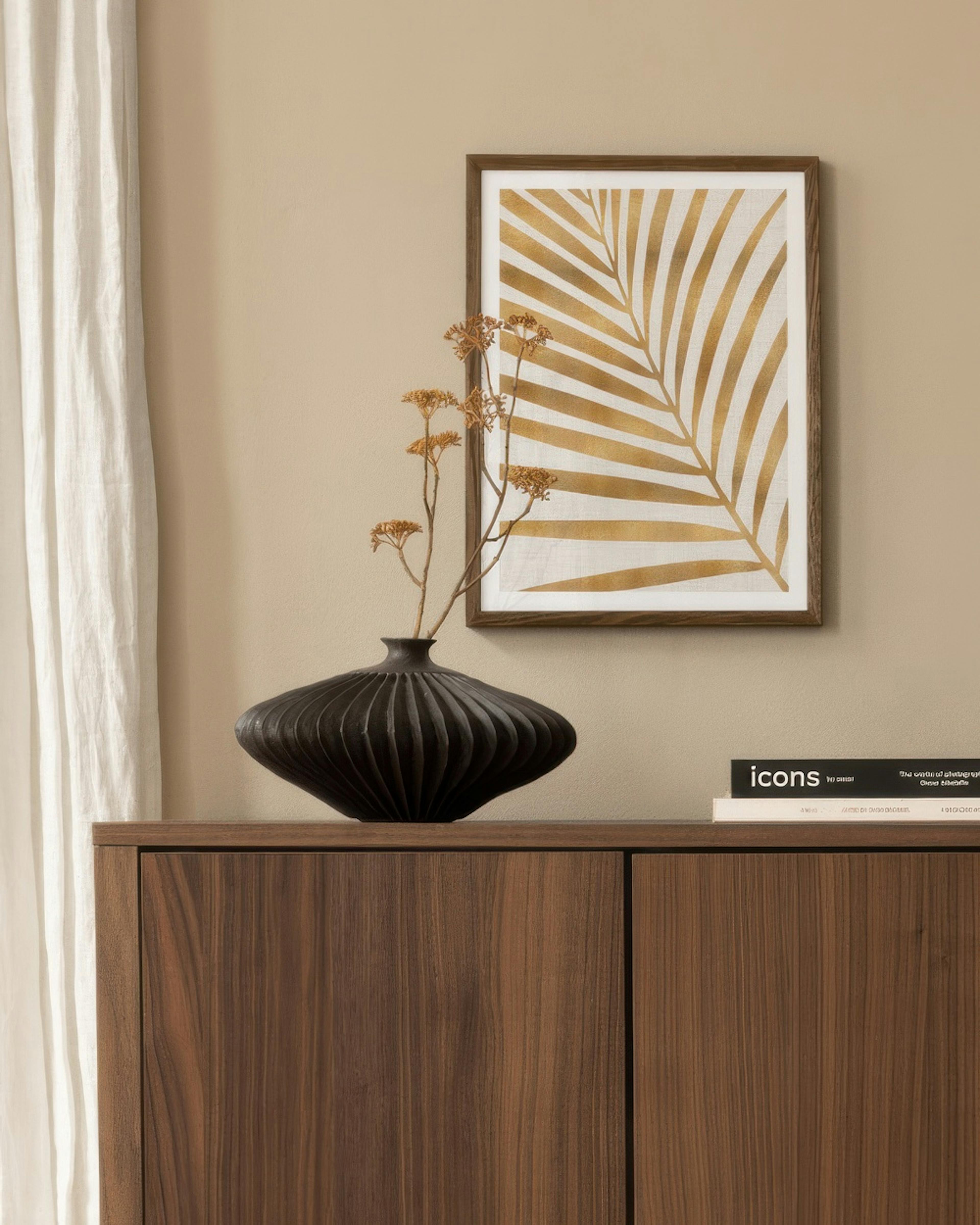 Kristian Gallagher - Metallic Gold Palm Leaf