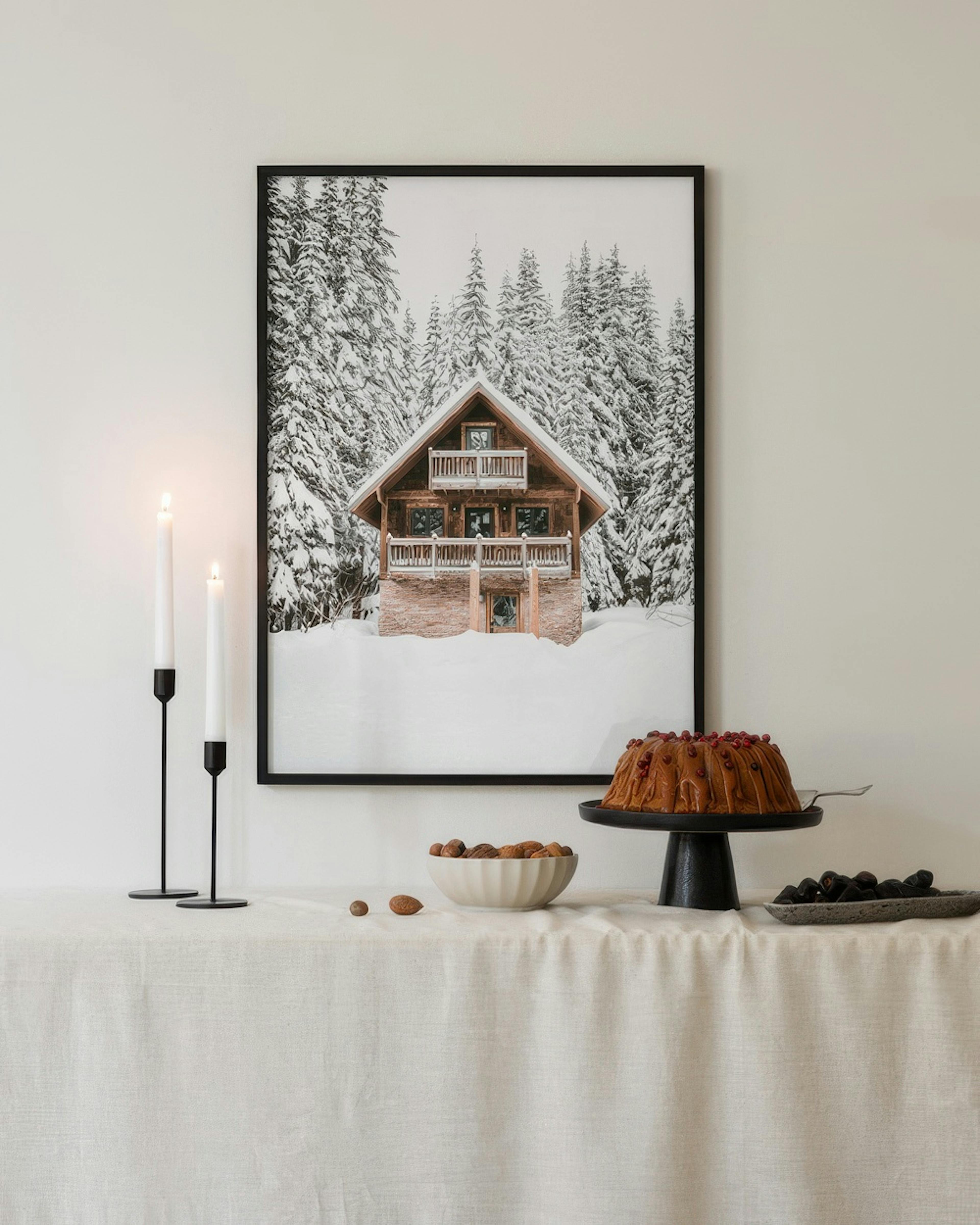 Holiday Cabin Print