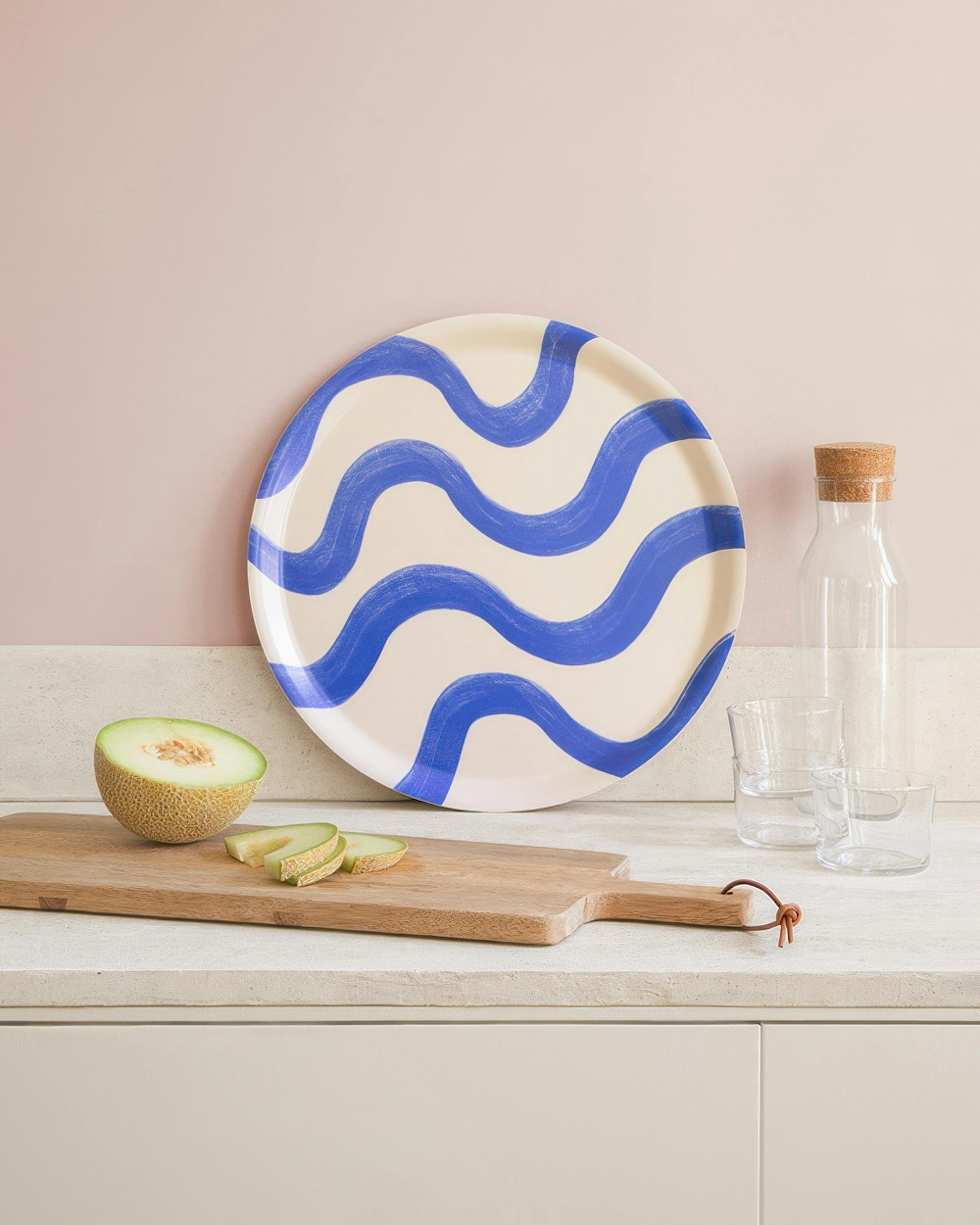 Blue Wave Tray