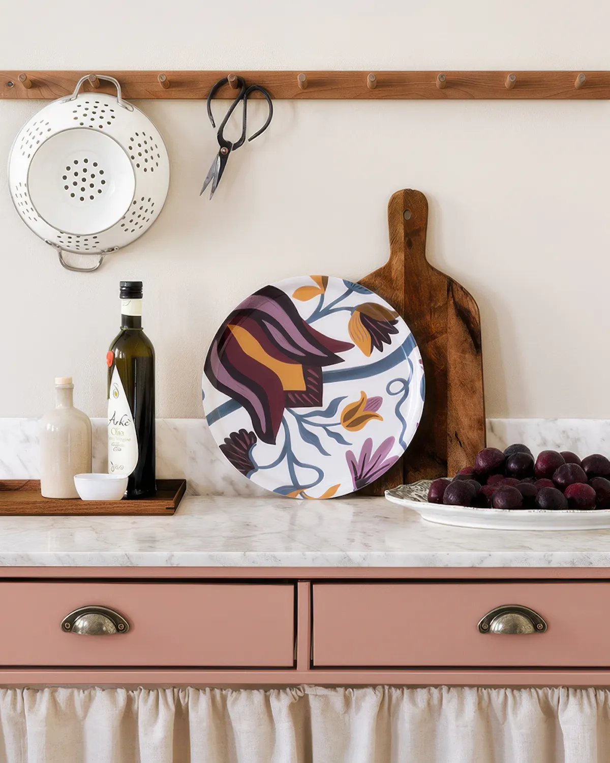 Painted Florals Tablett