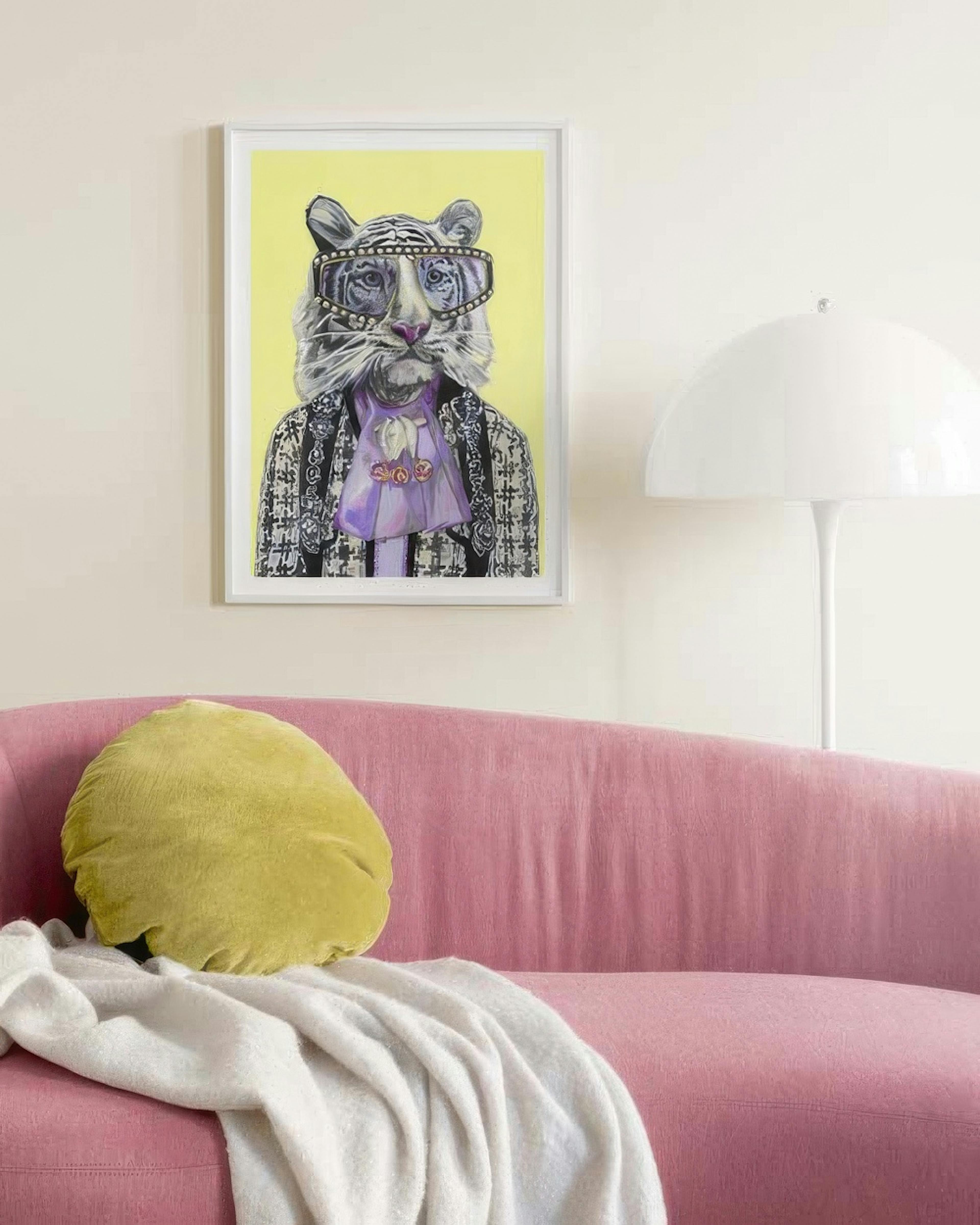 Heather Perry - Artsy White Tiger Poster