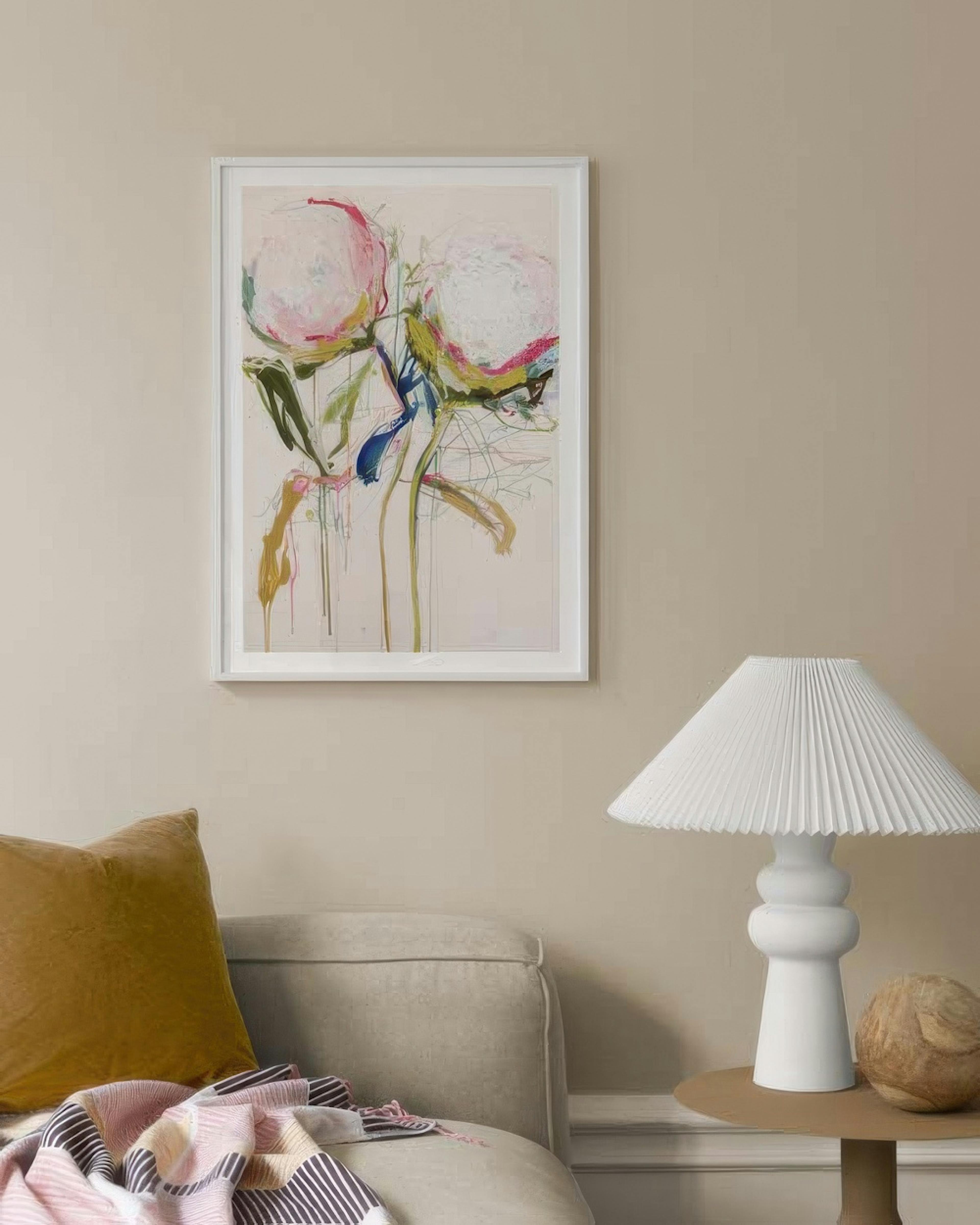 Leigh Viner - Artsy Peonies No1 Print