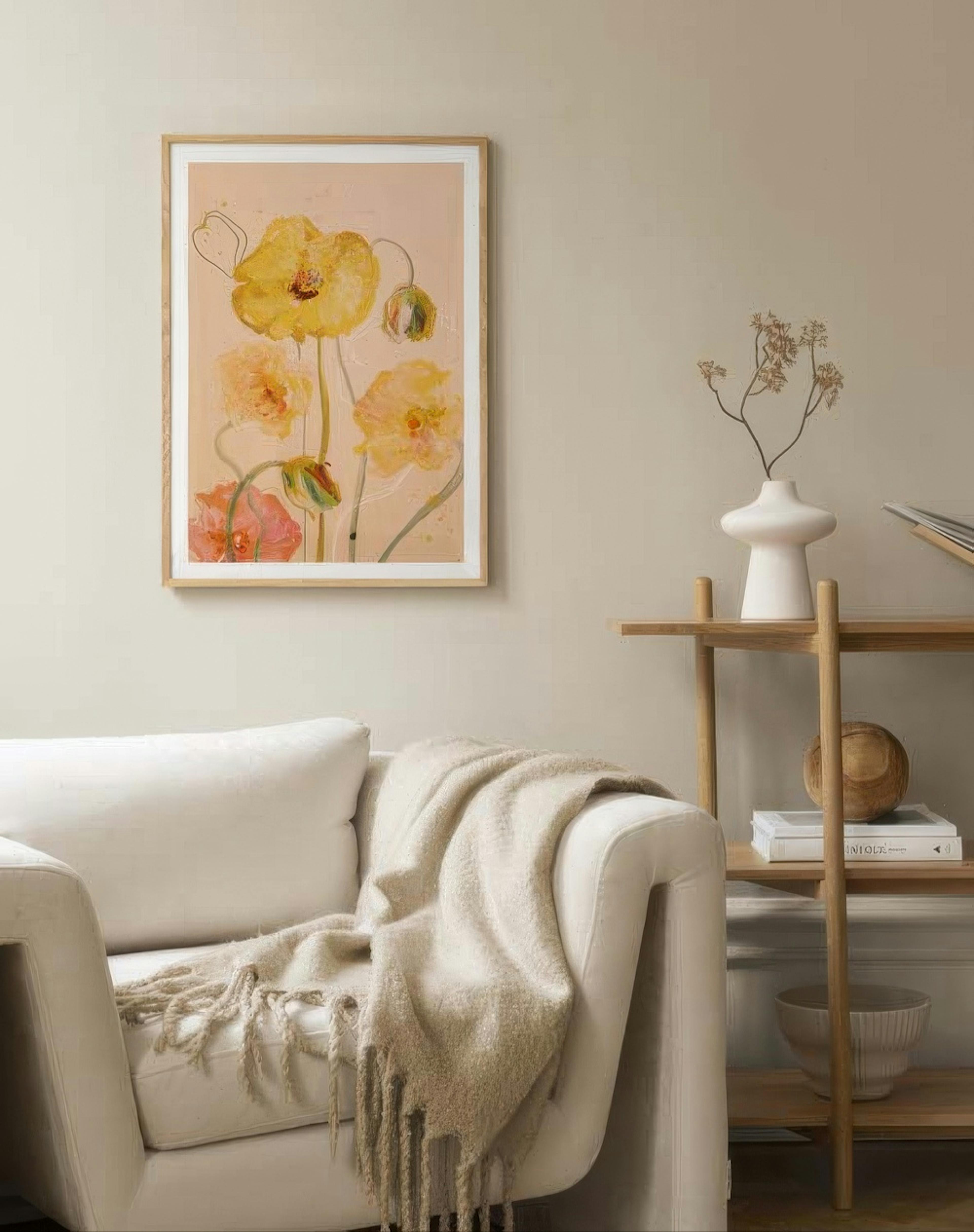 Leigh Viner - Poppy Peach Print