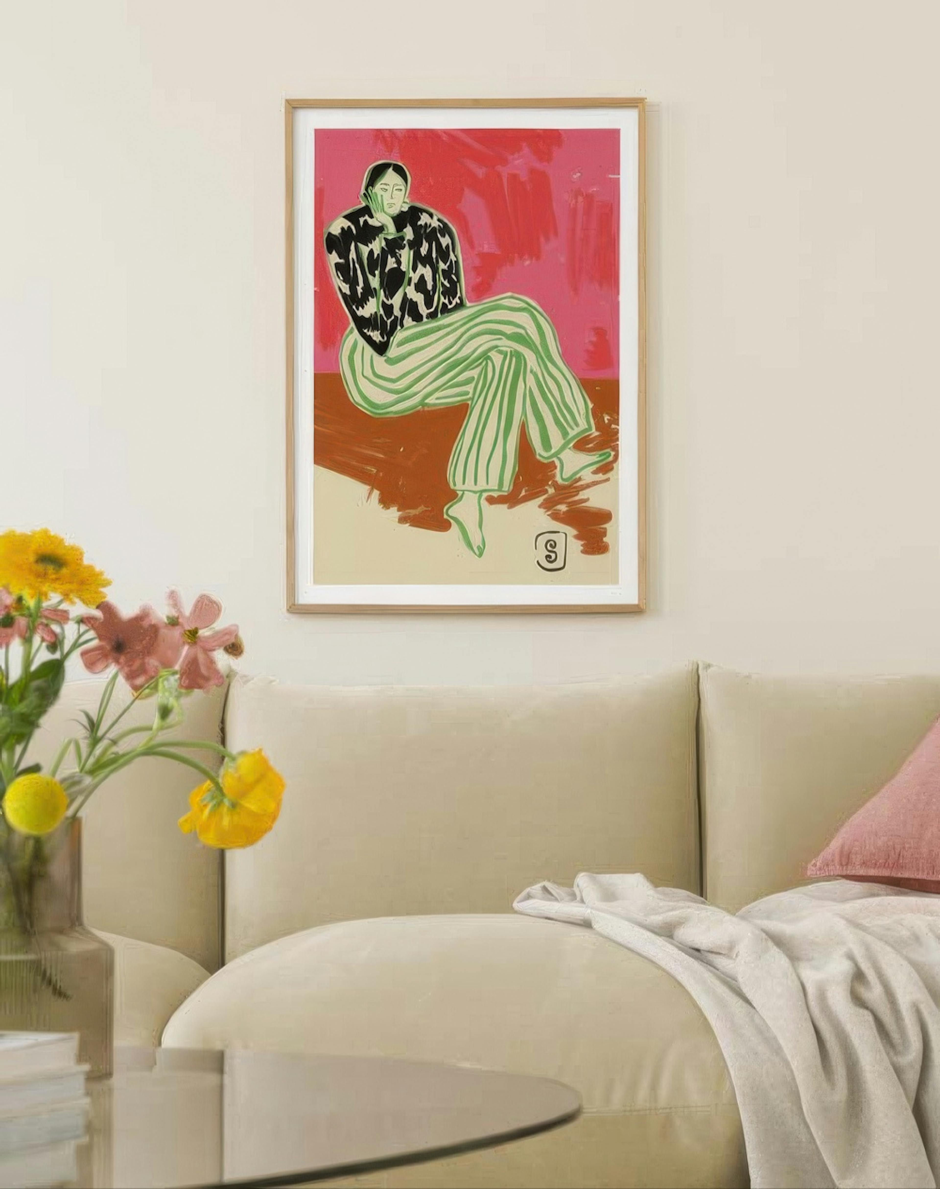 Sandra Poliakov - Calm Woman Portrait Print