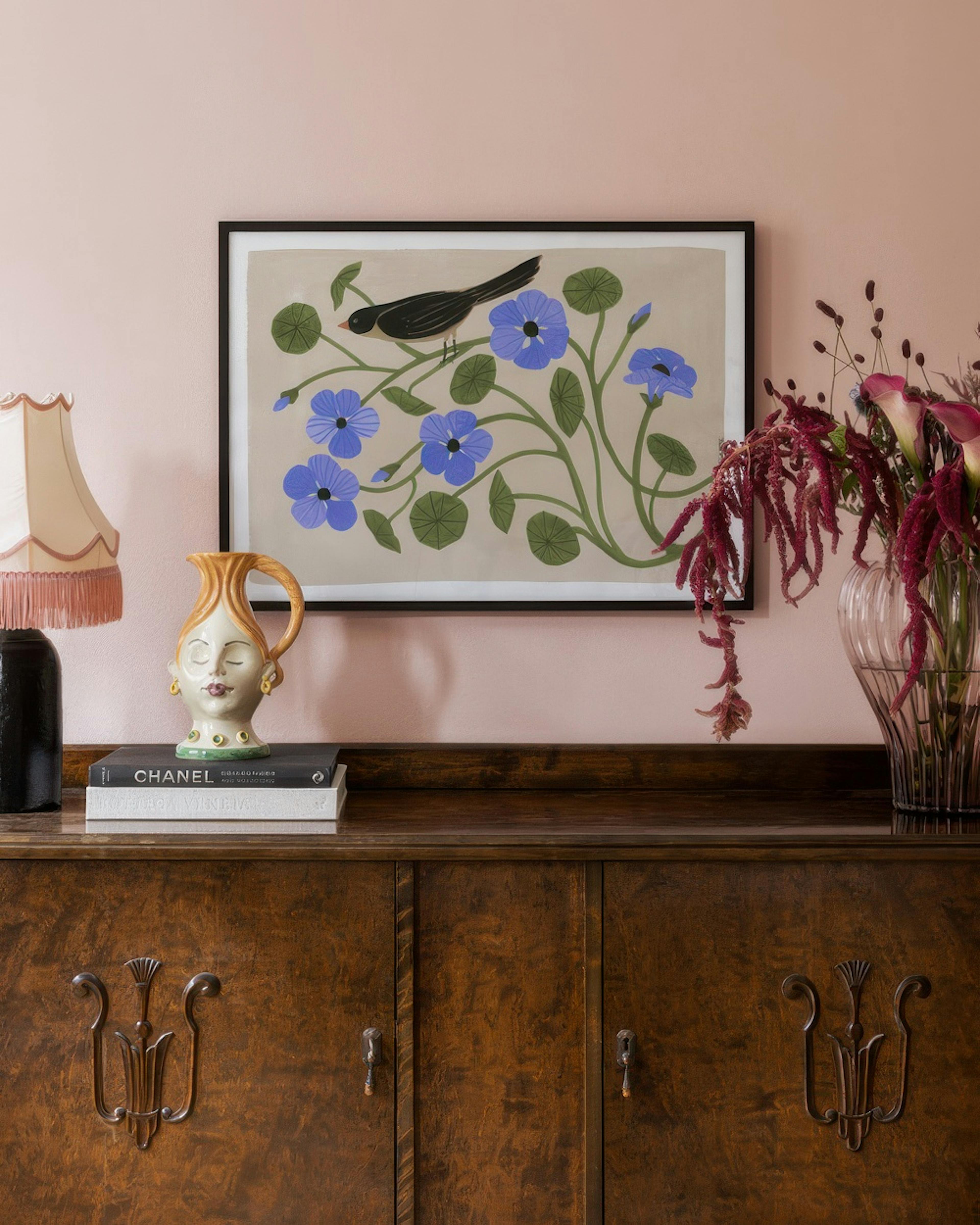 Megan Galante - Garden Pansey Poster