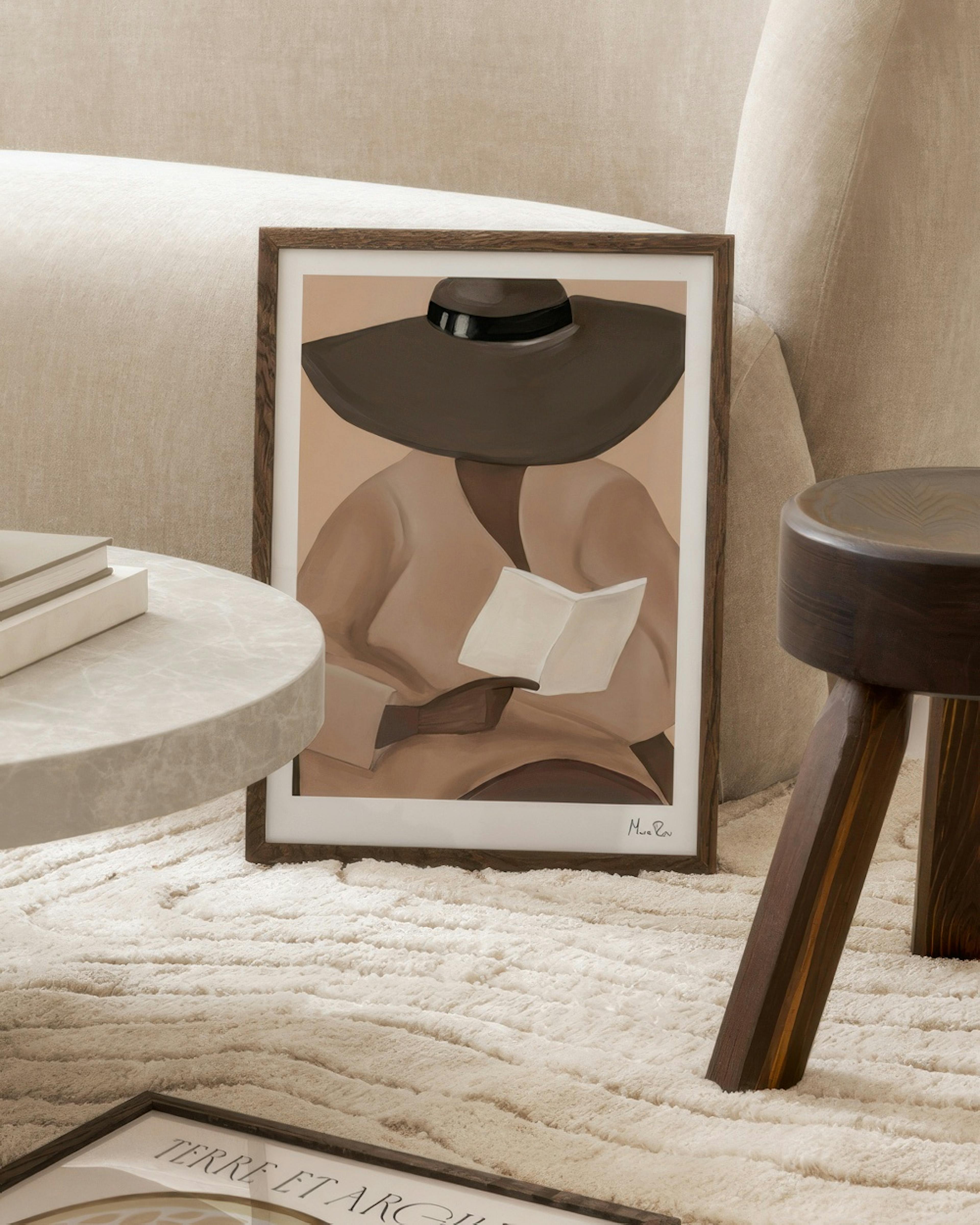 Maxime Rokus - Reading Hat Print