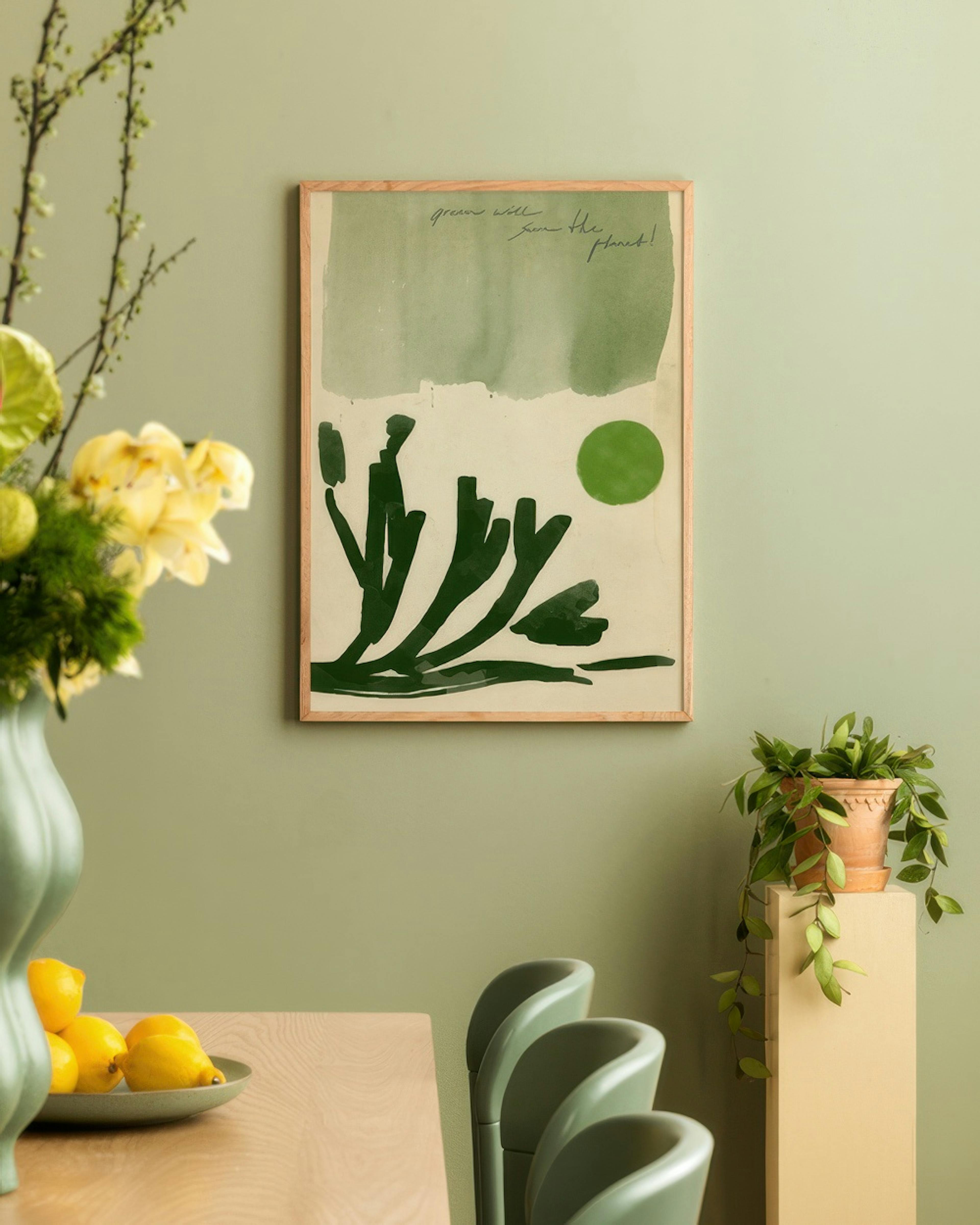 Sylvia Takken - Go Green Juliste