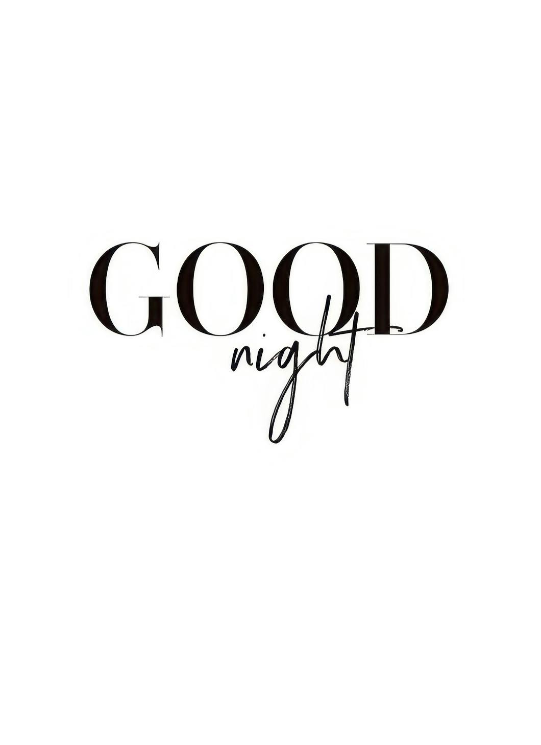 Night Plakat (21x30 cm)- Plakaty z napisami