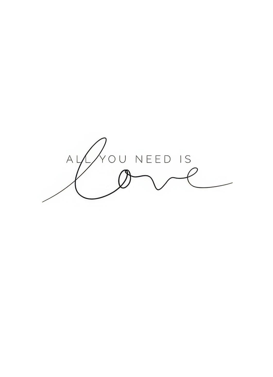Prints - You Need Love Print (21x30 cm) - Text posters