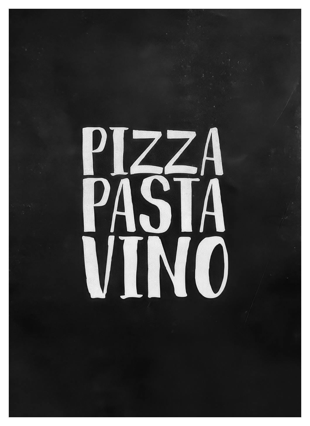 Prints - Pizza Pasta Vino Print (30x40 cm) - Text posters